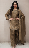 Mehendi Green floral farsi salwar kurta set