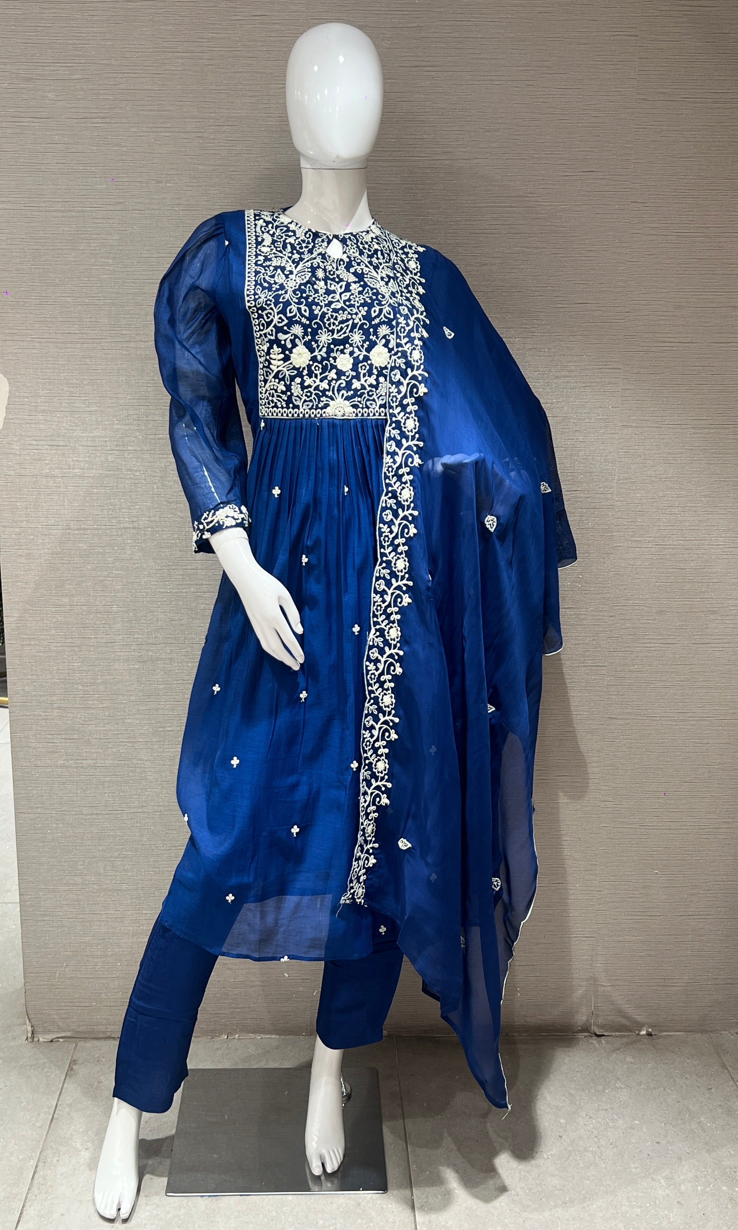 Blue Anarkali