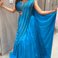 💙P Blue (#copper sulfate blue) Lehenga with attached drape dupatta💙