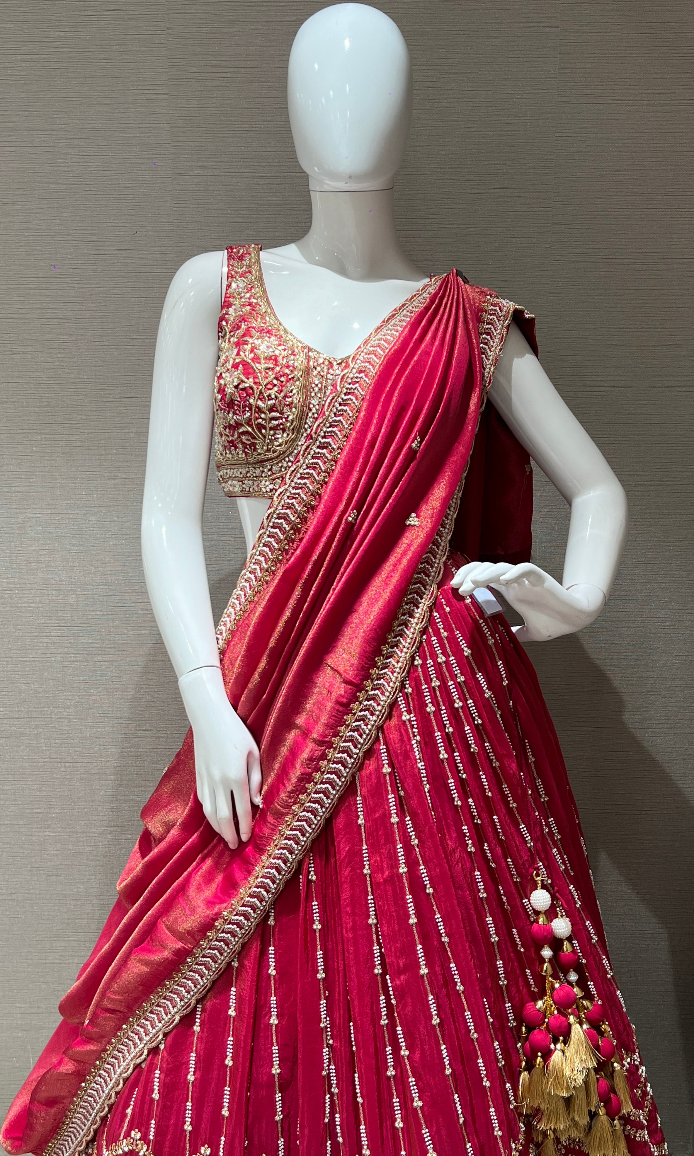 Maroon Lehenga