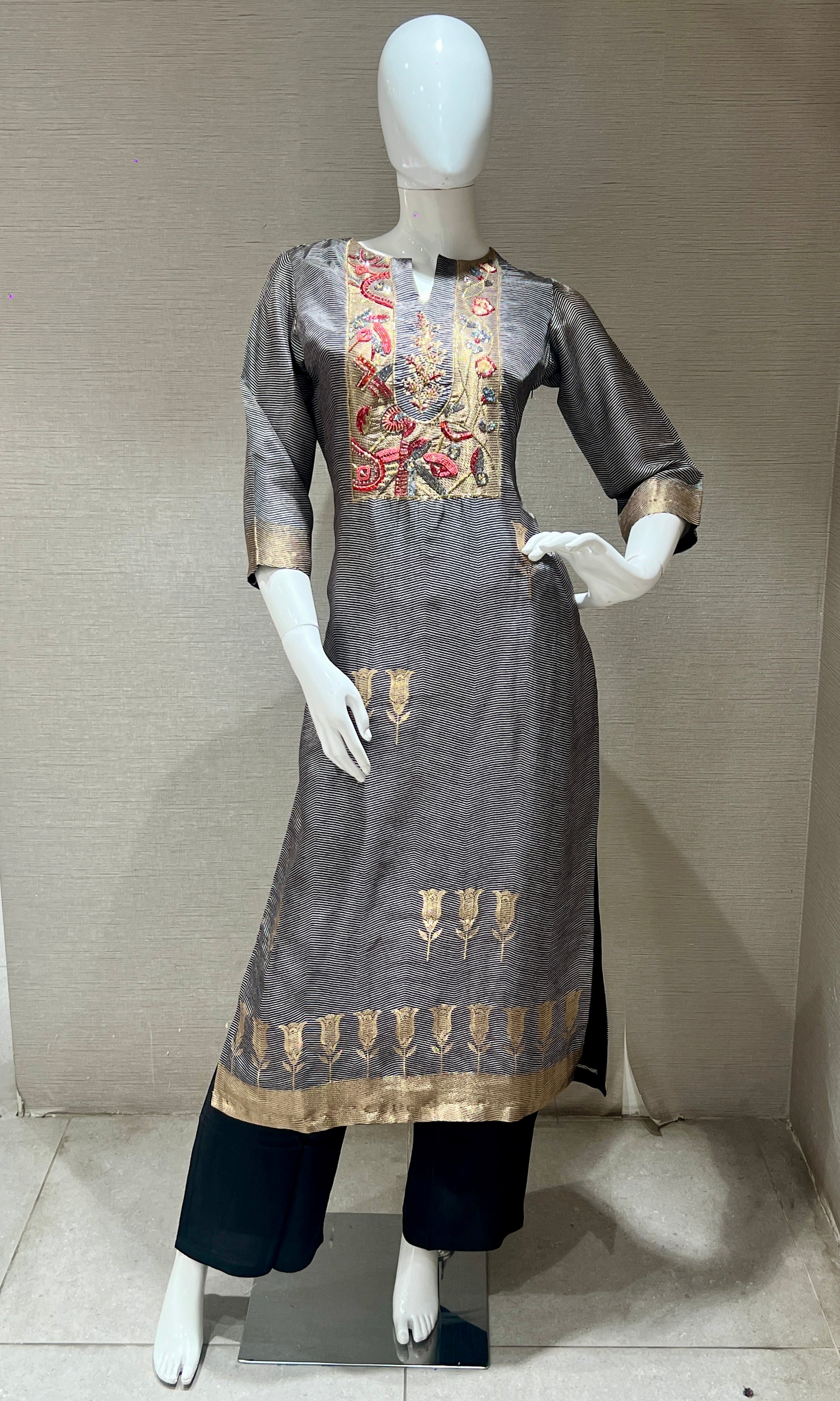 Black kurta set