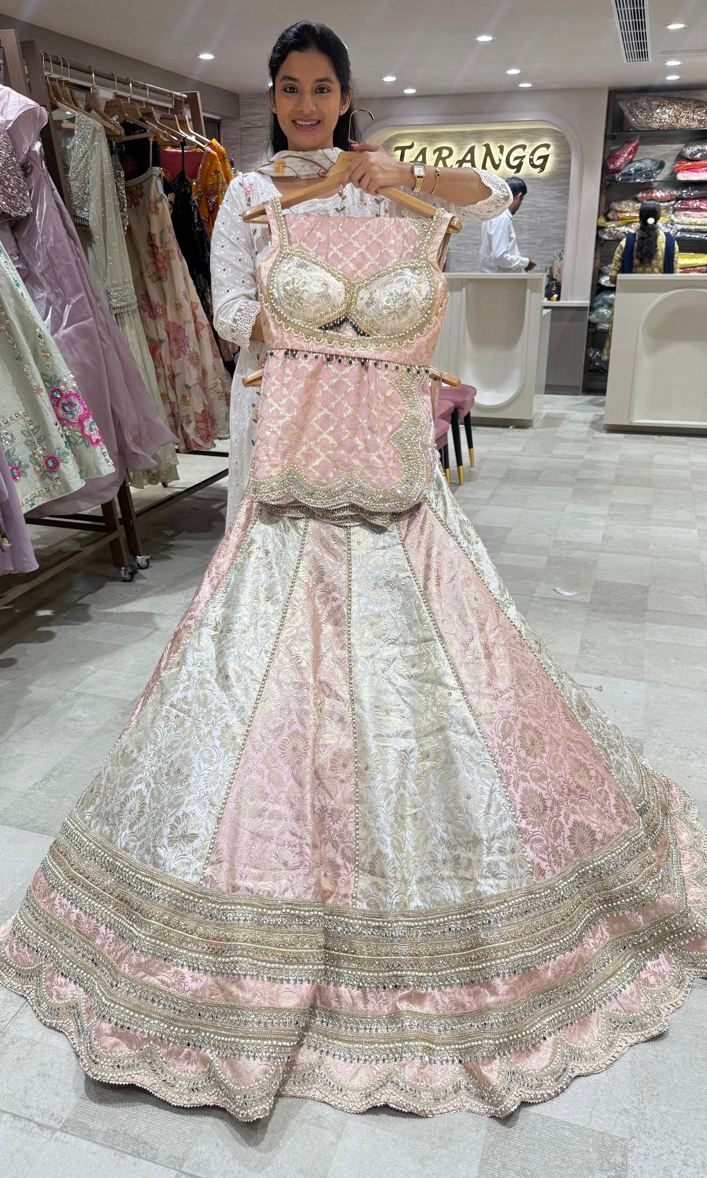 Baby pink Lehenga