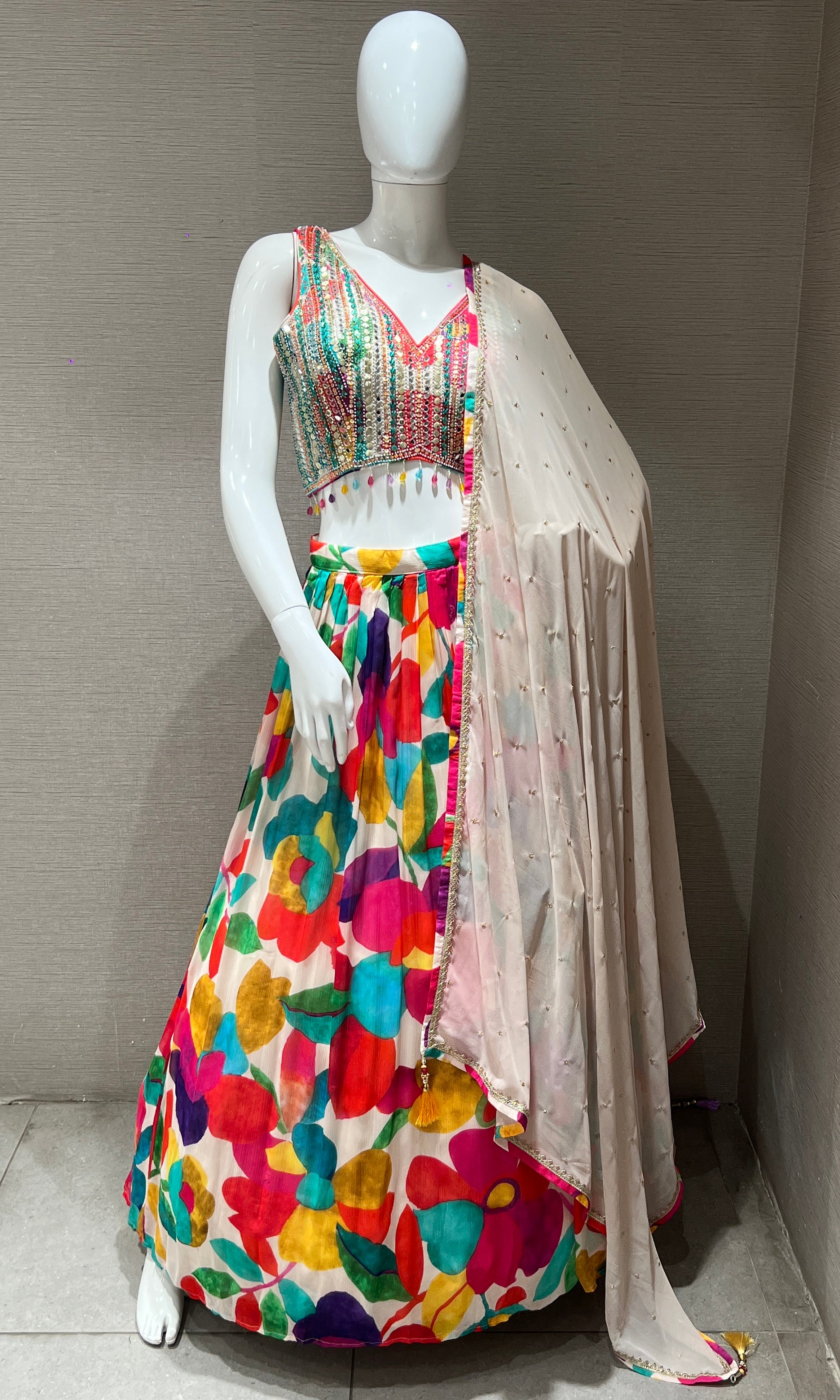 Multi colour Lehenga