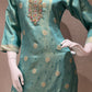 🗽Green kurta set with contrast dupatta🌸