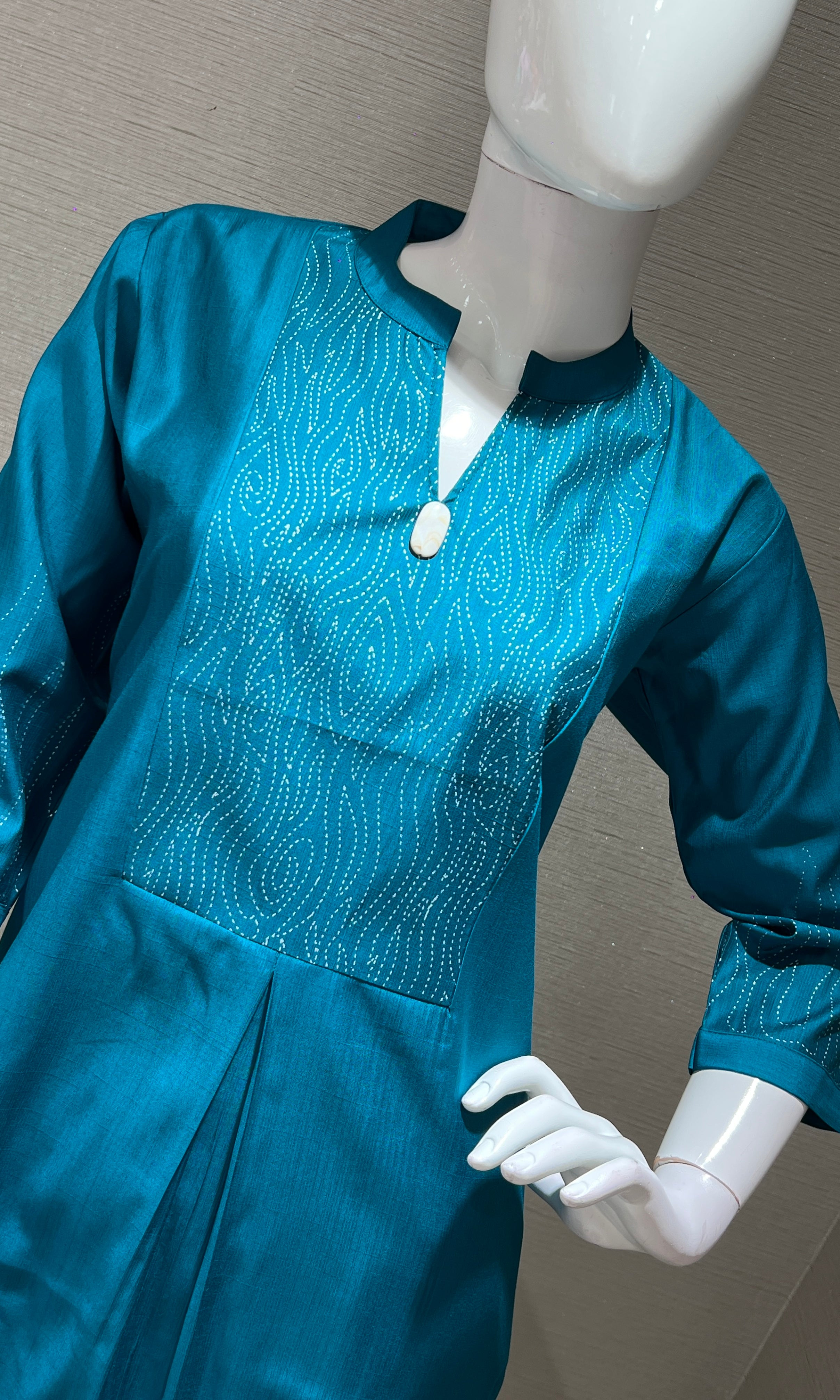 Rama blue Kurti top