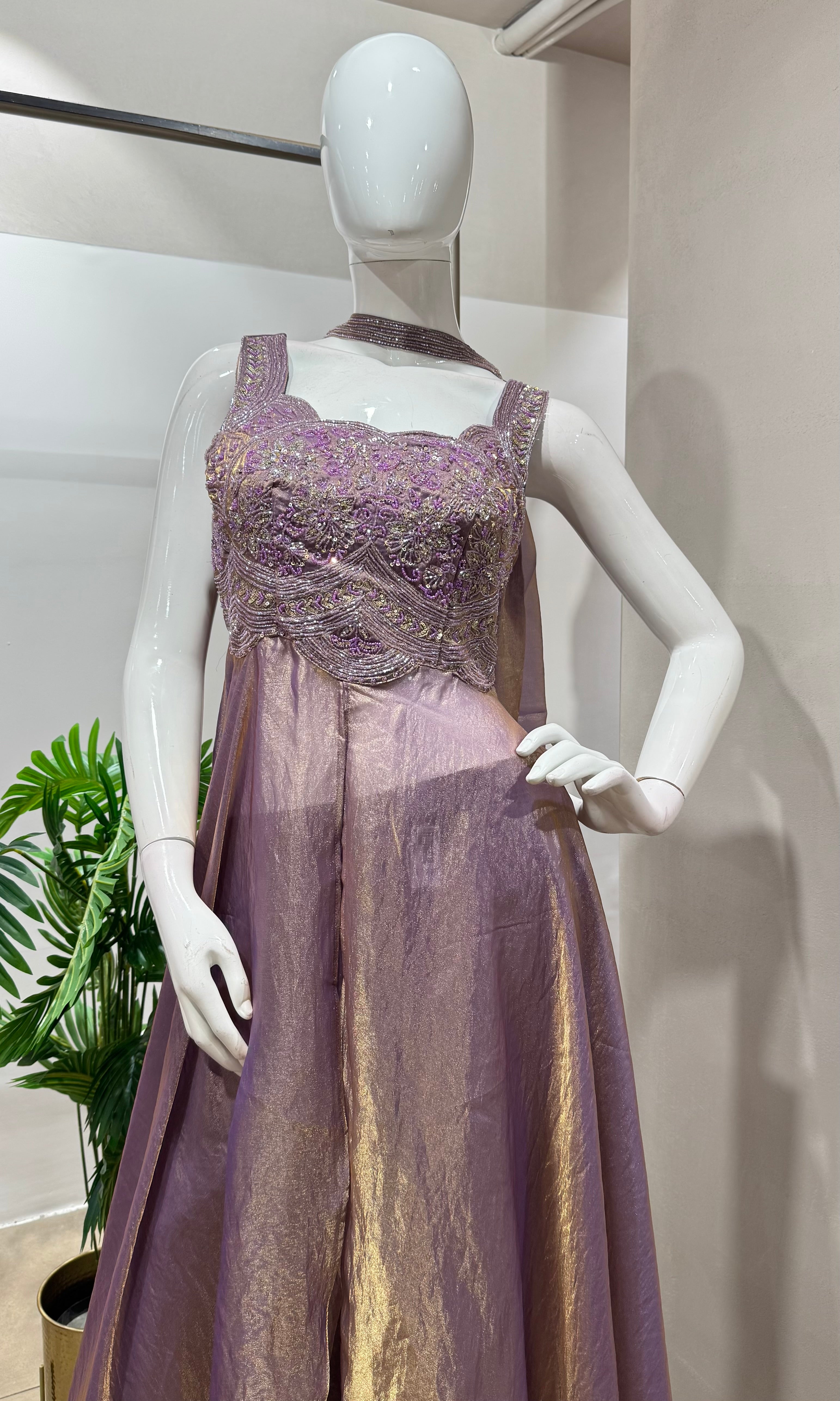 Violet EMBROIDERED ANARKALI