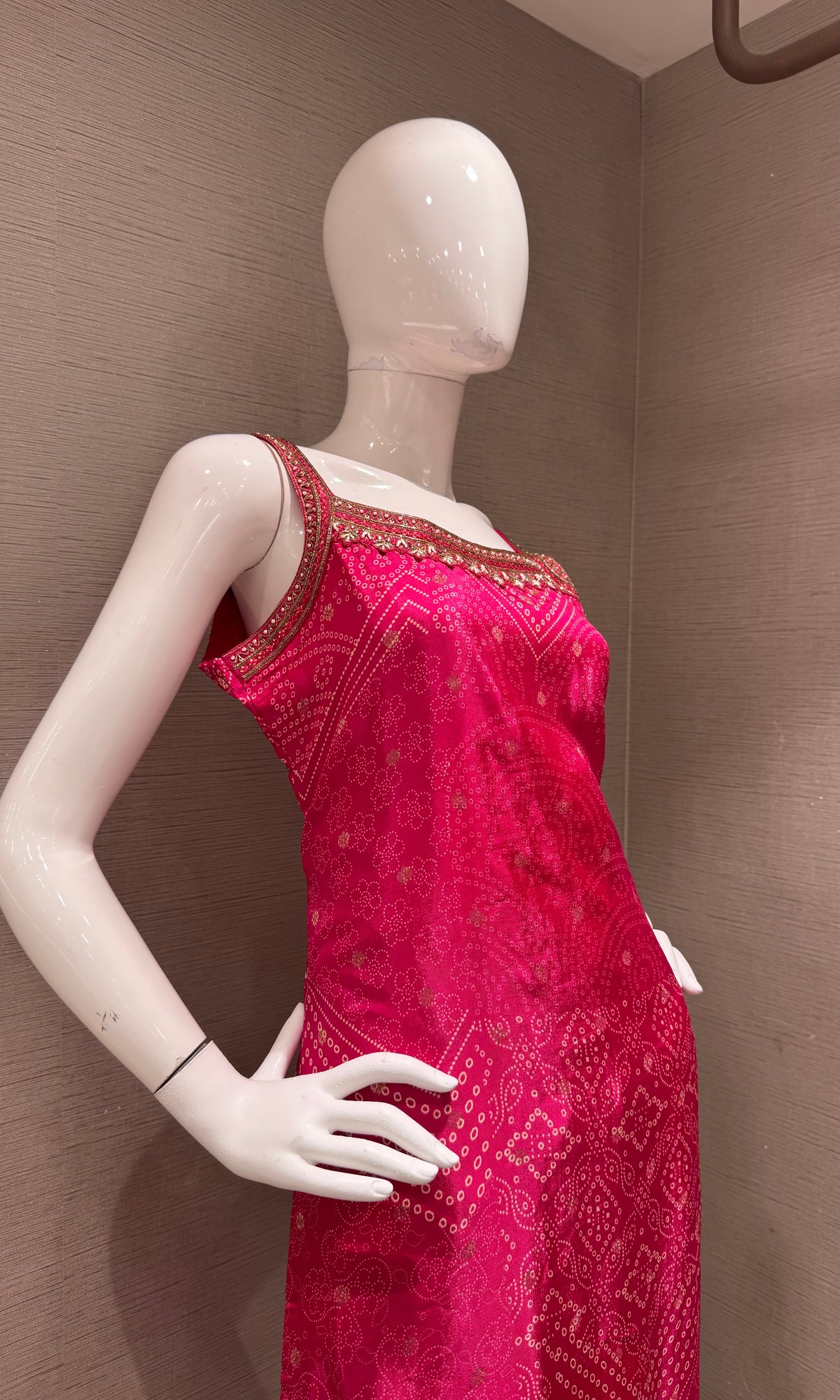 Pink Raw Silk Kurta Set with Banarasi Dupatta