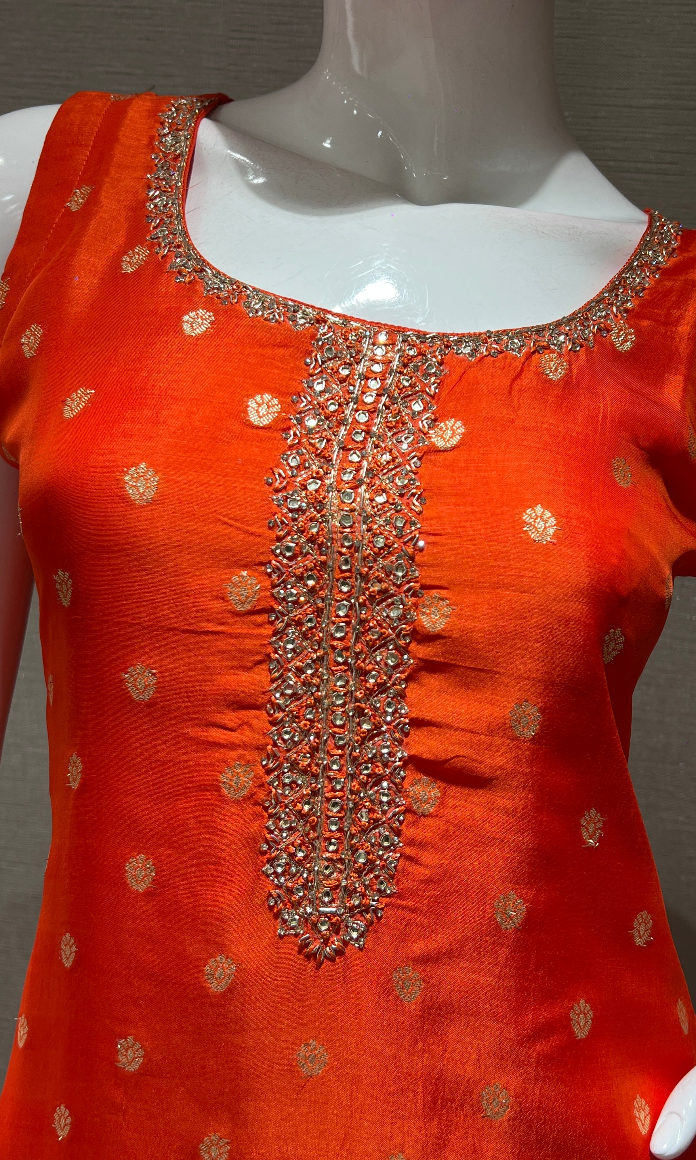 Radience Orange kurta set
