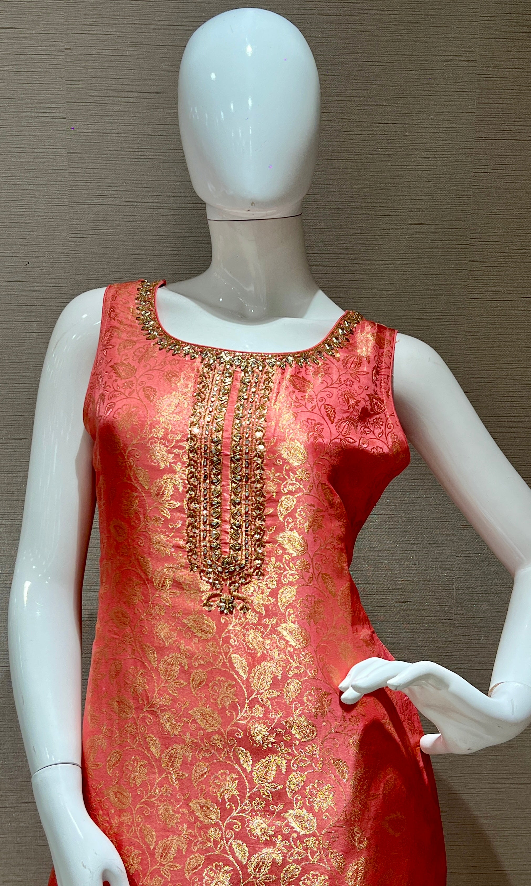 Baby pink kurta set