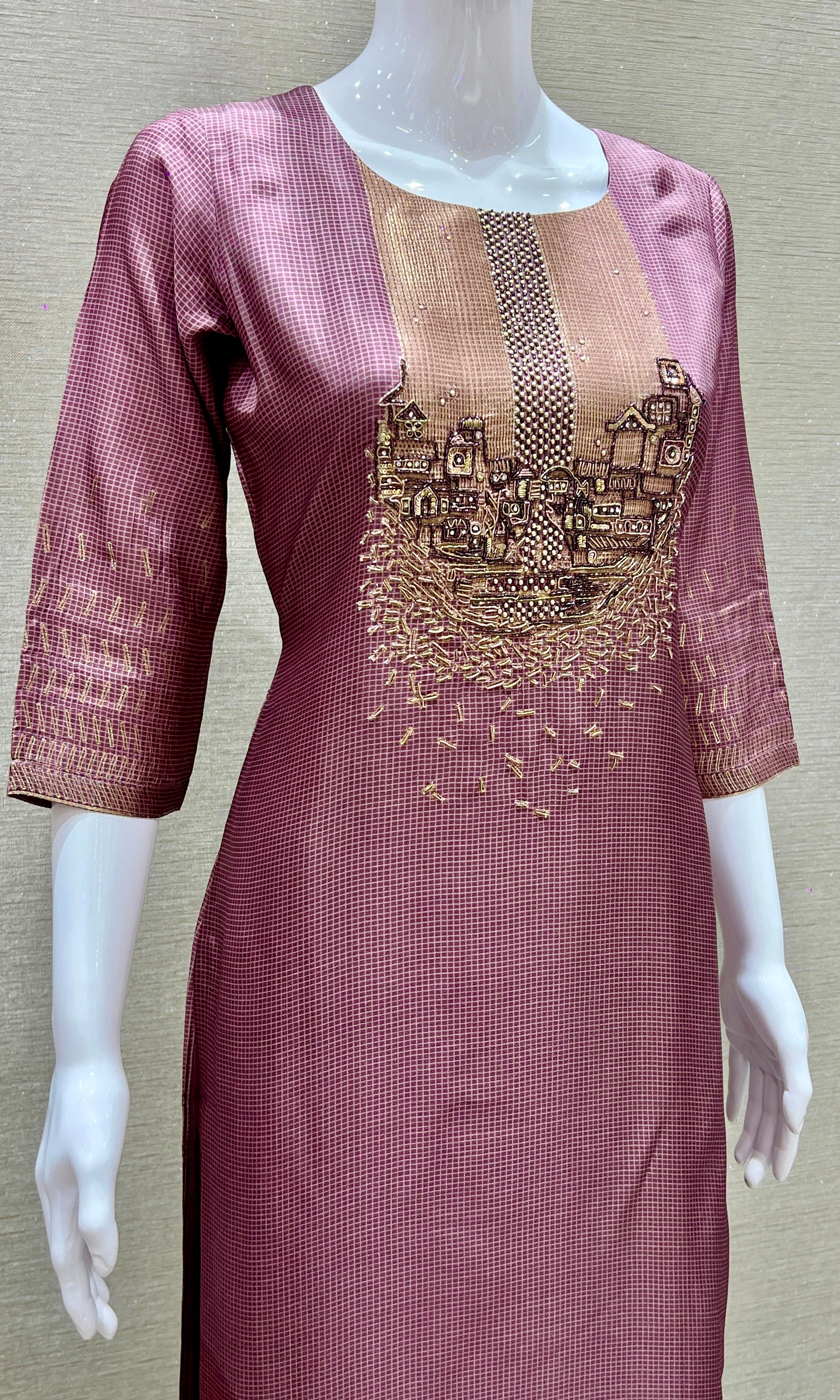Vintage Mauve Kurta Set