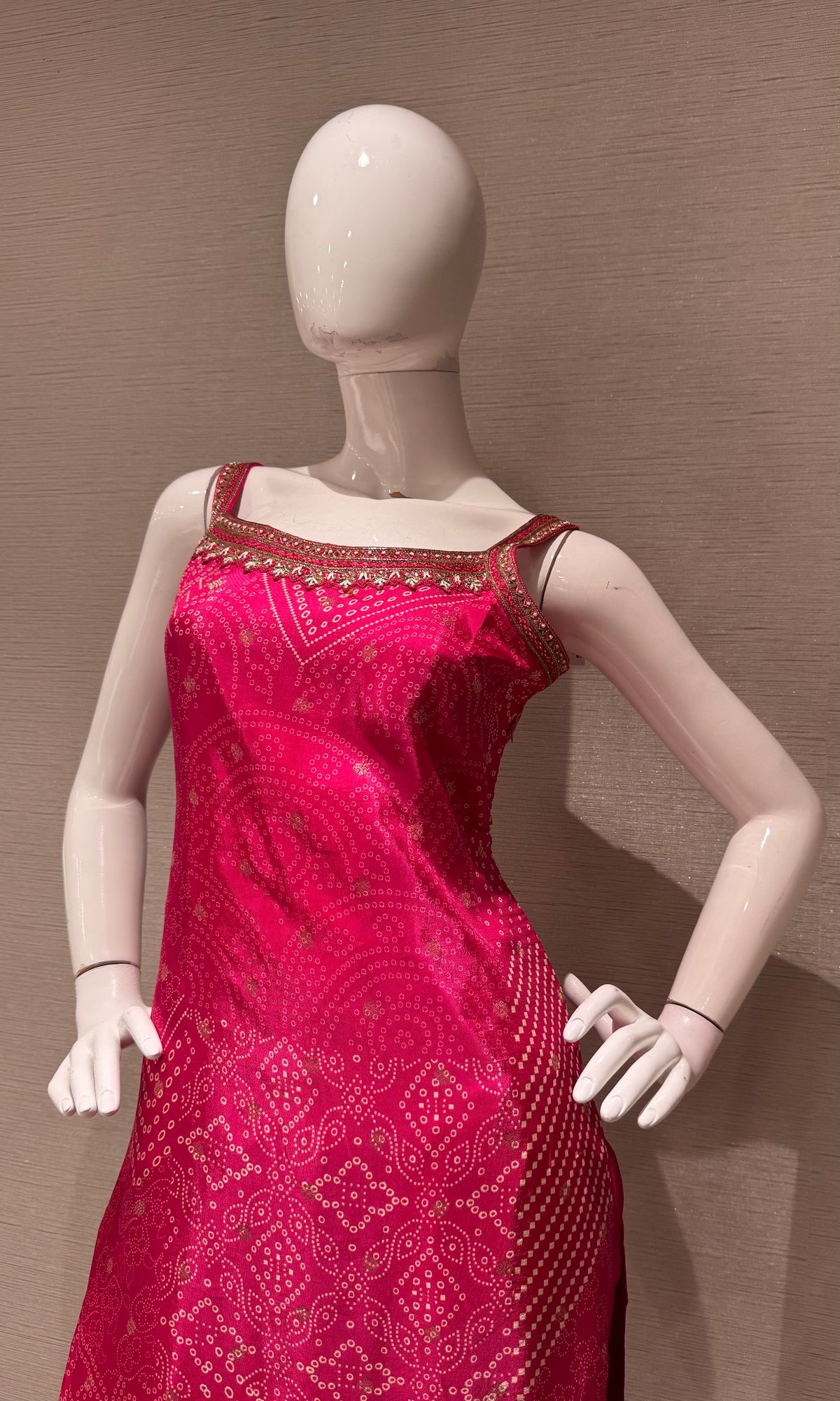 Pink Raw Silk Kurta Set with Banarasi Dupatta