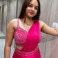 🌷Pink one minute saree 🌷