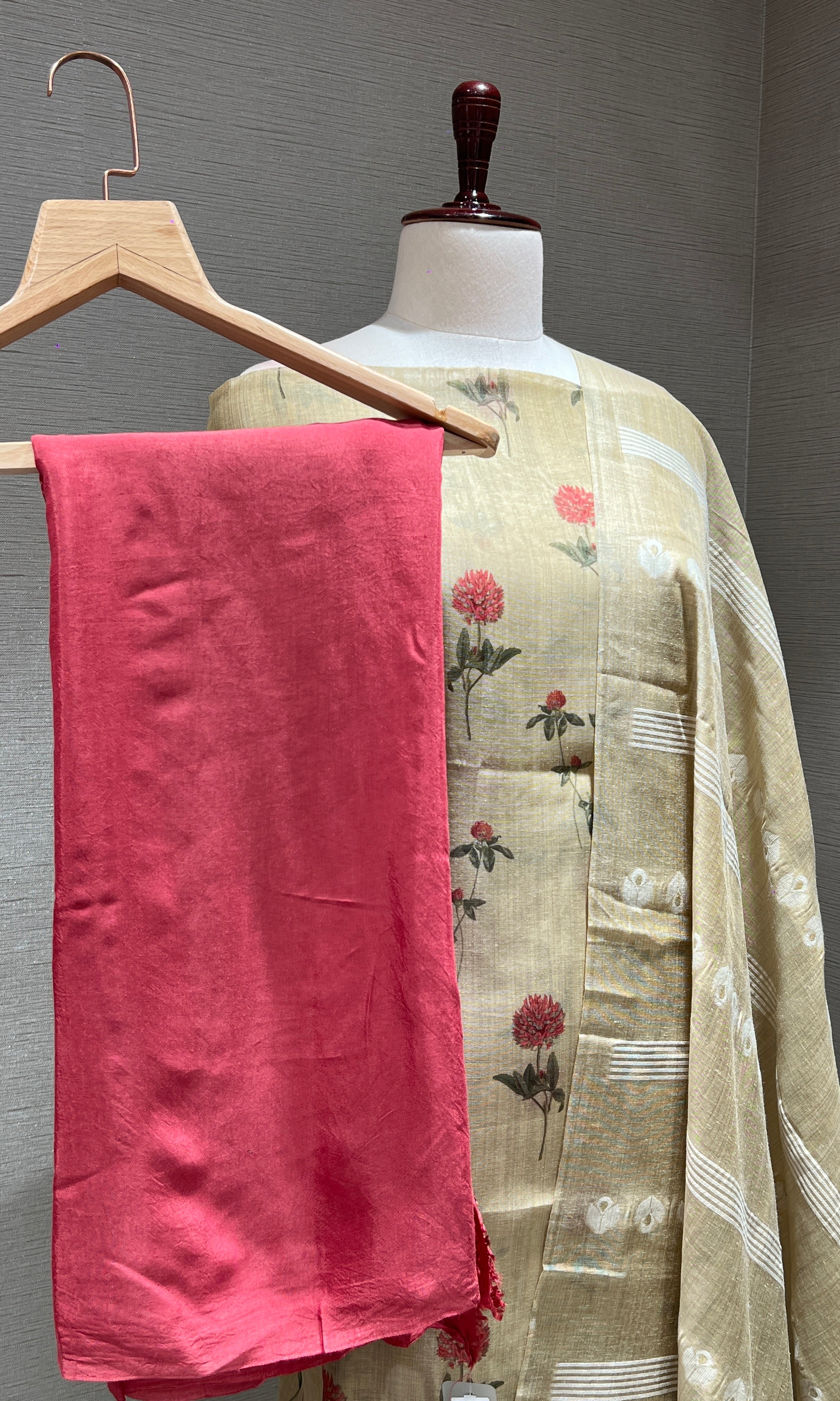 BEGIE DRESS MATERIAL