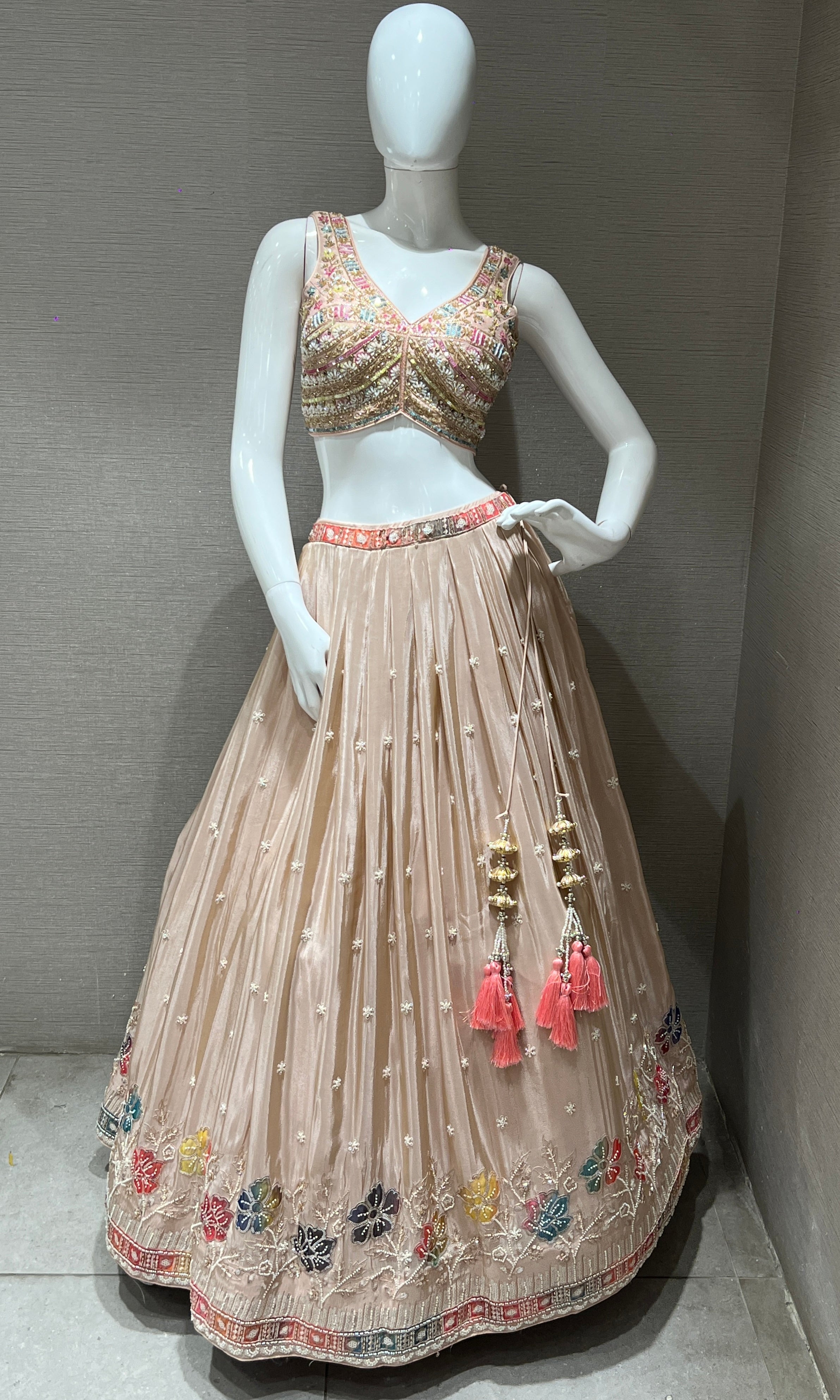 Peach Lehenga