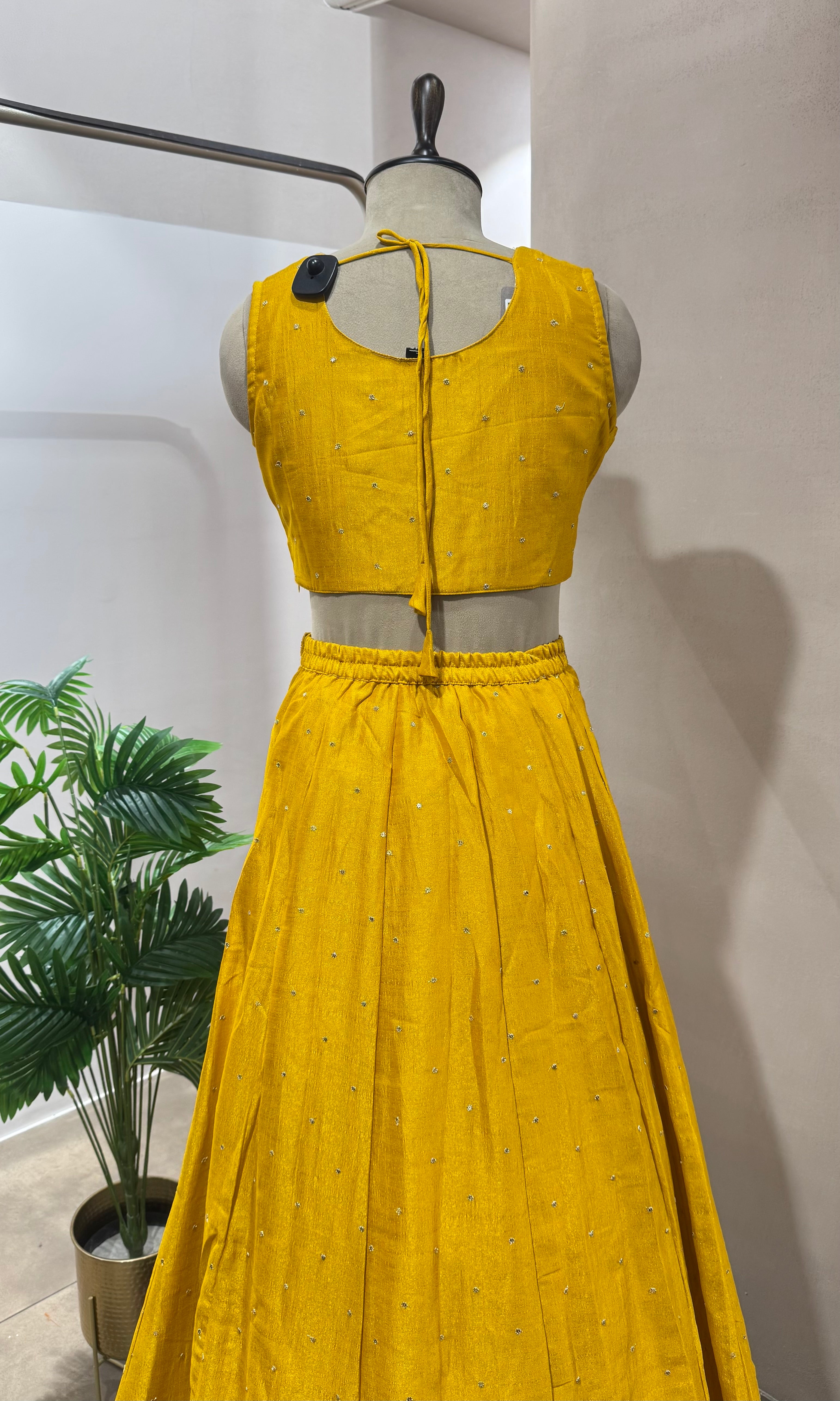 Yellow EMBELLISHED LEHENGA WITH DUPATTA