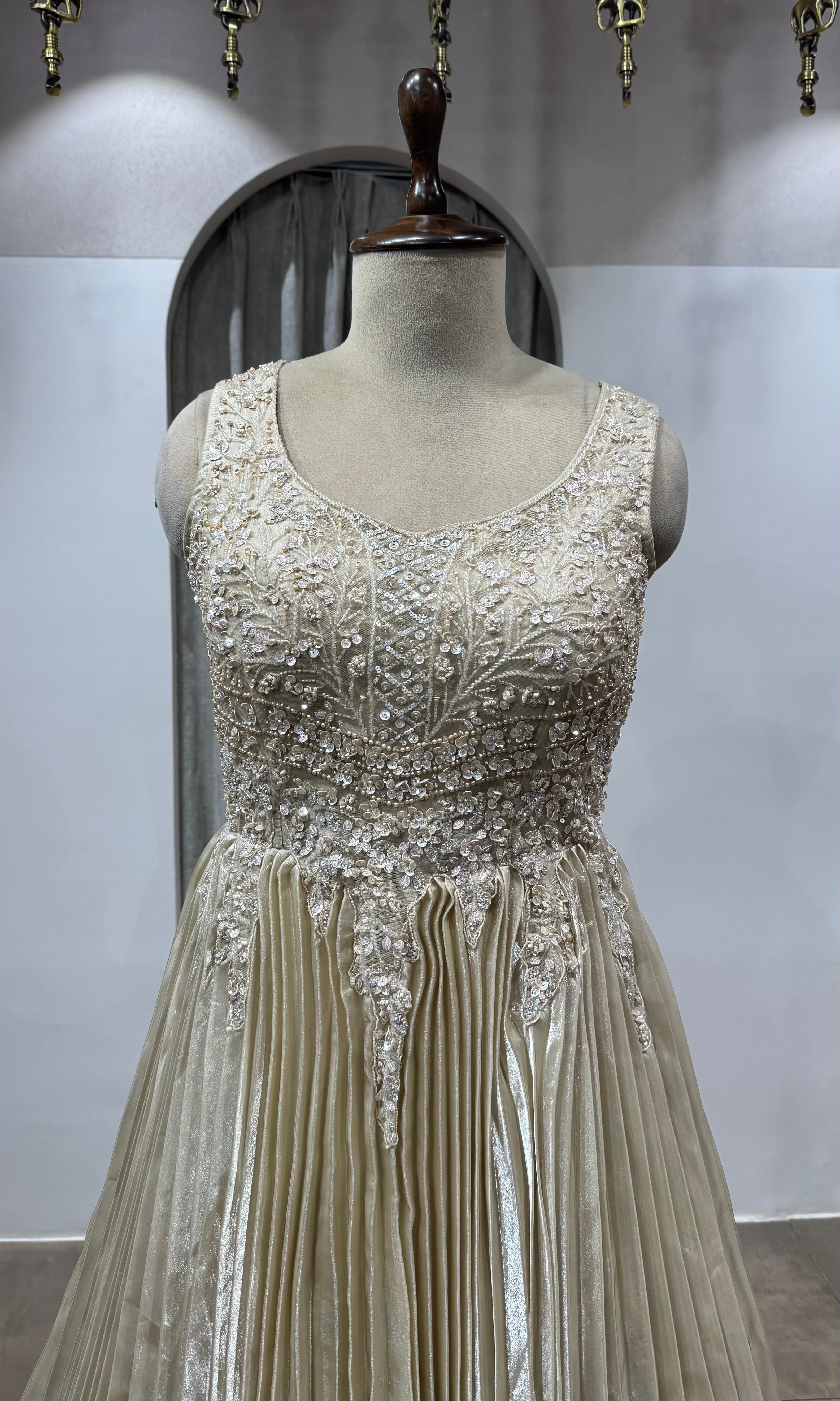 BEAGH Sequins Embroidered Gown
