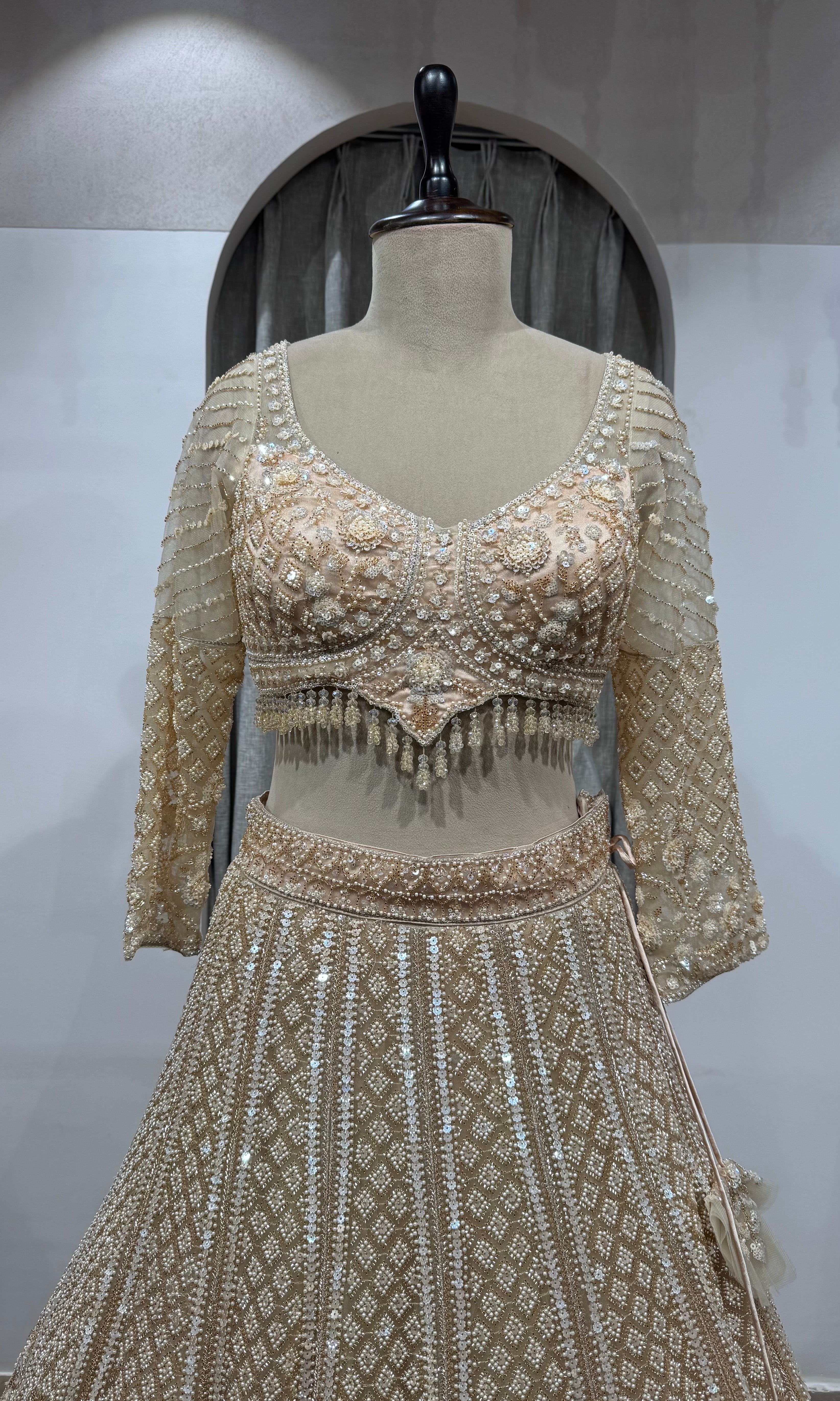 Golden Ivory Heritage Bridal Lehenga