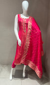 Pink Embroidered Kurta Set with Dupatta
