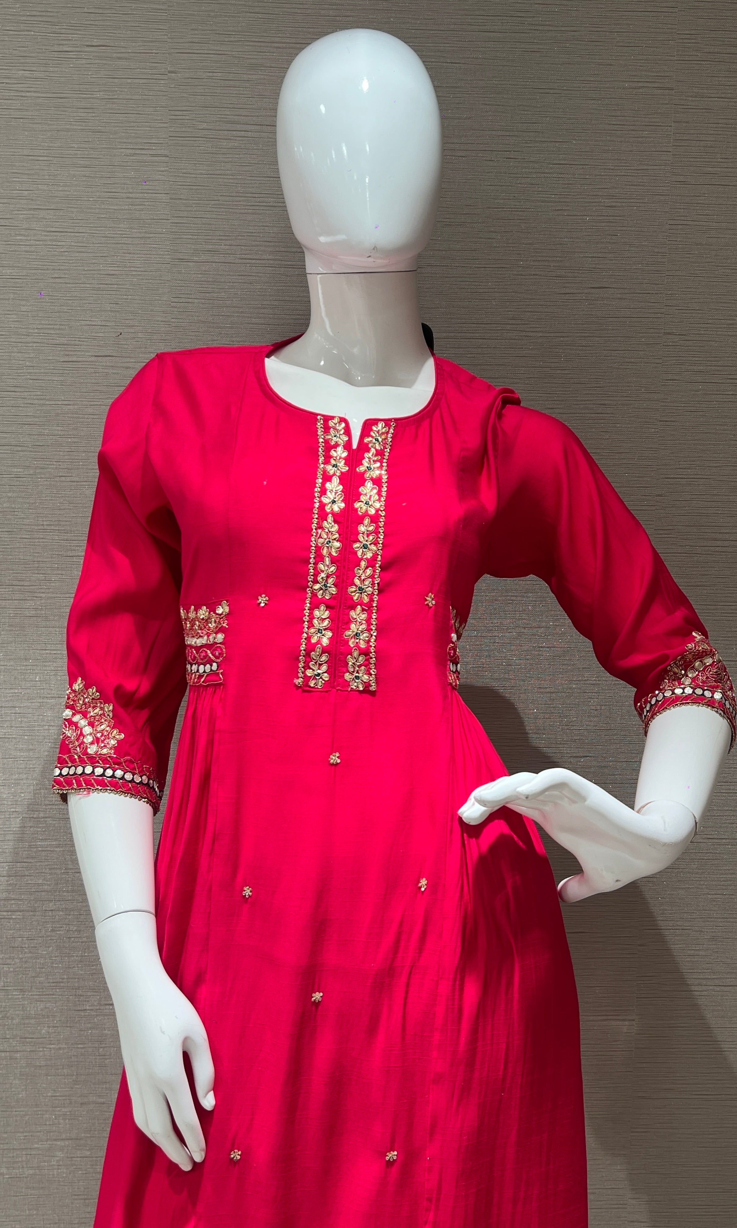 Rani pink Anarkali