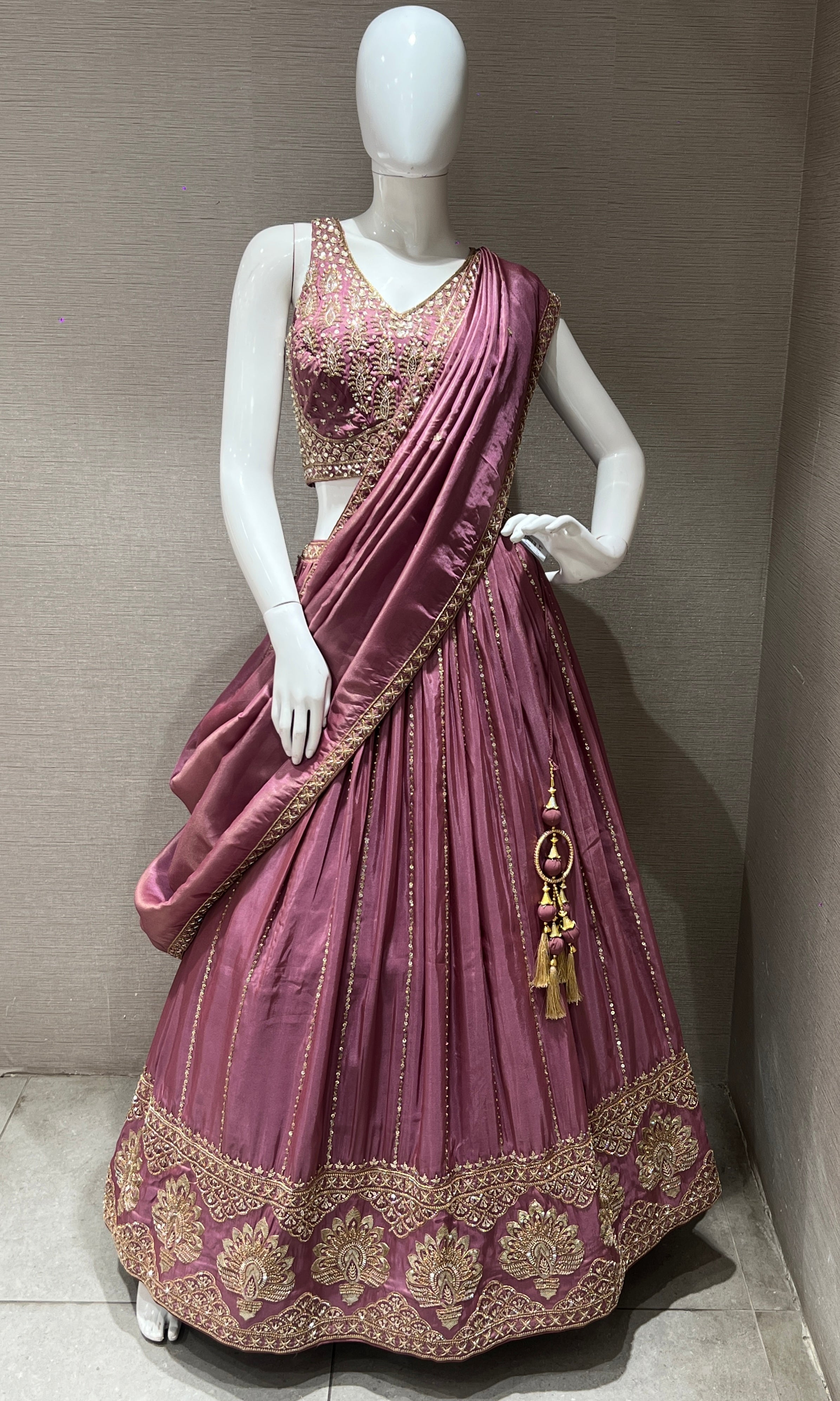 Light wine Lehenga