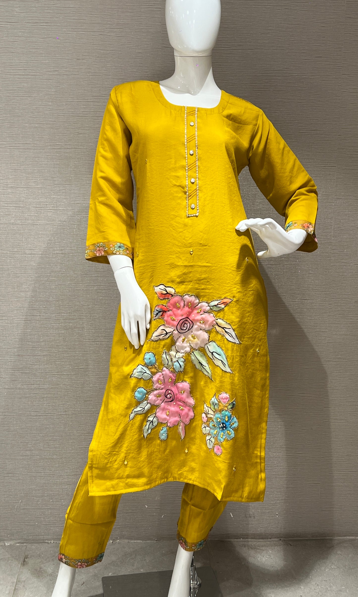 Yellow kurta set