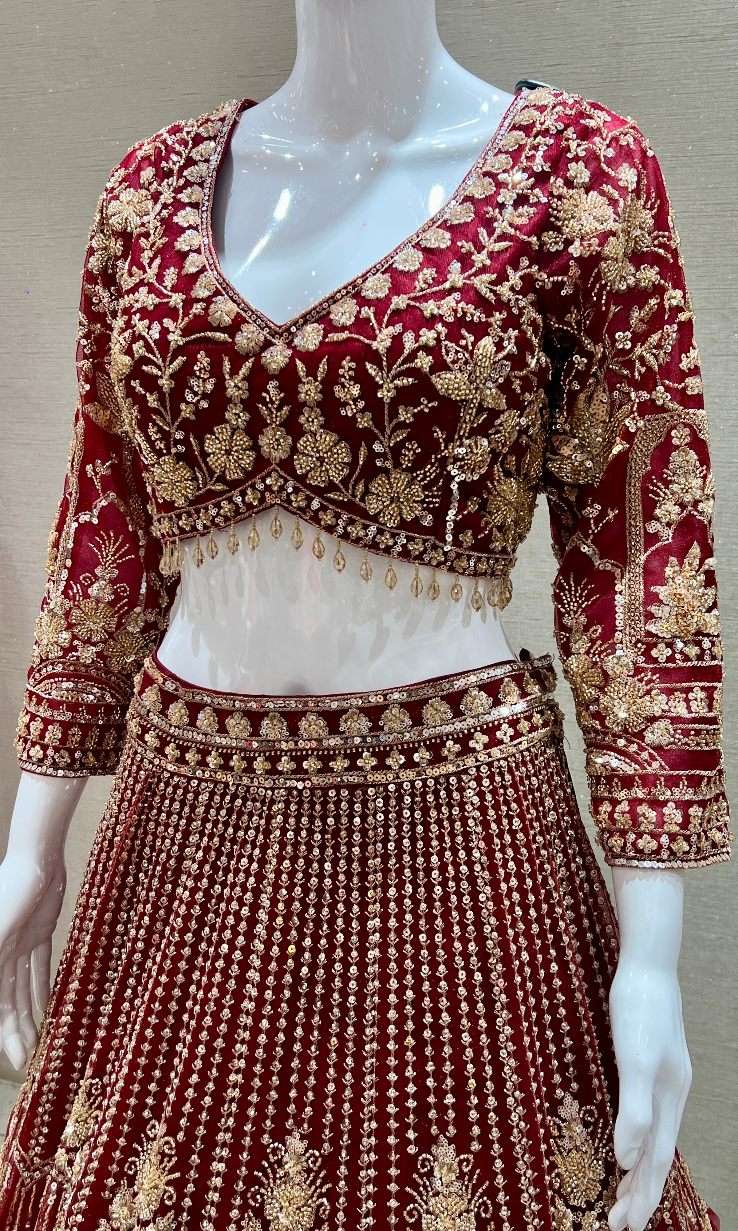 Maroon Lehenga