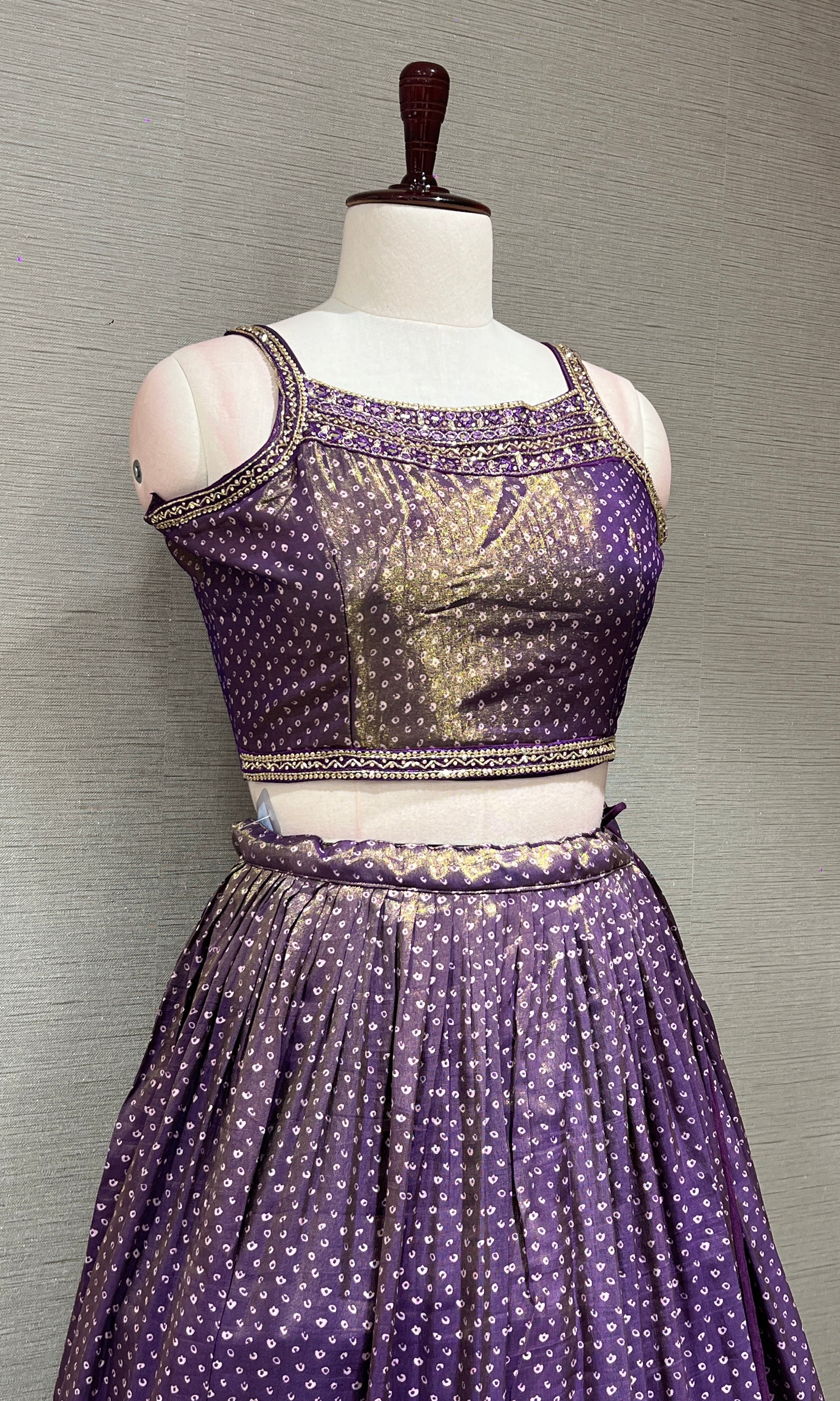 Purple EMBELLISHED Lehenga CHOLI