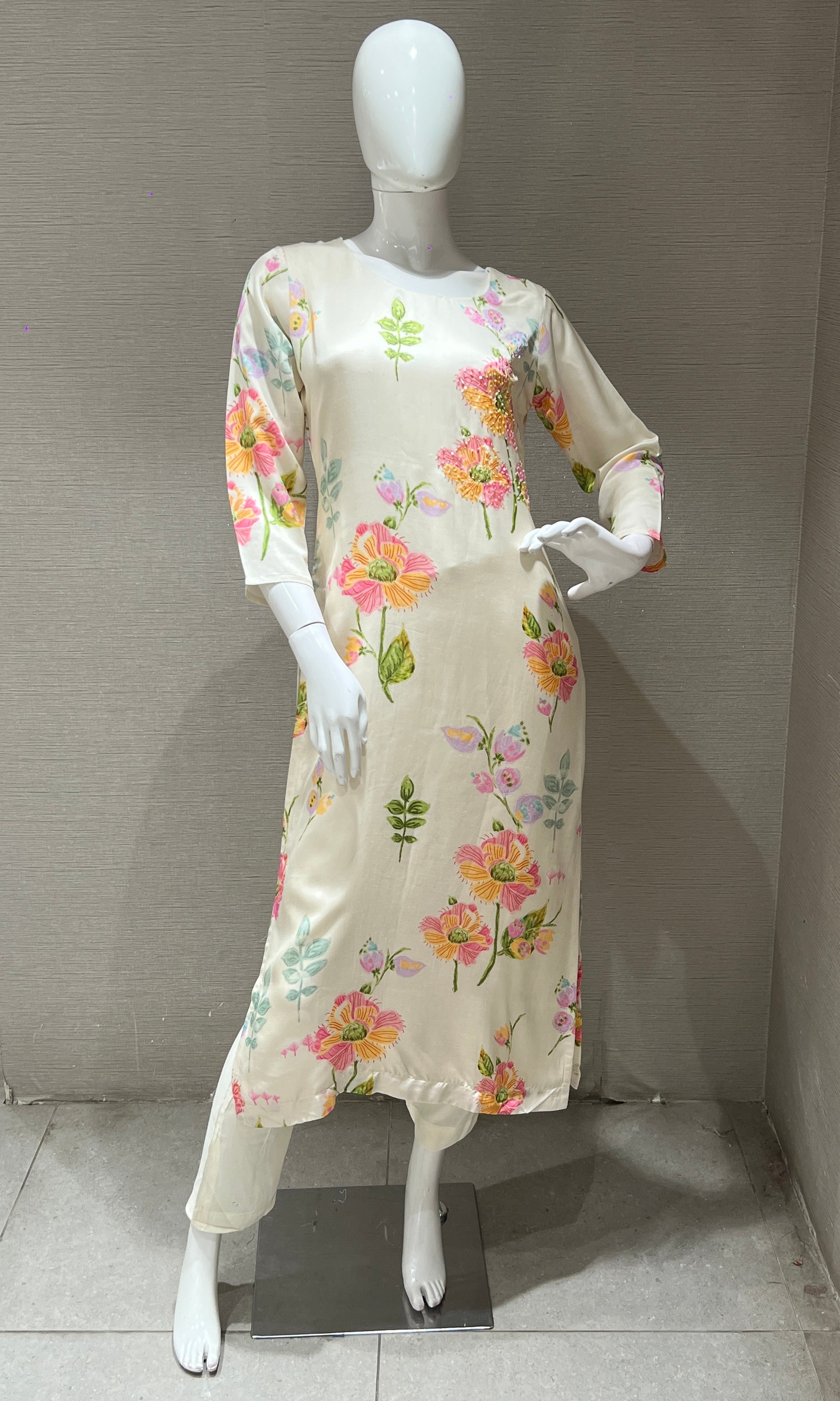 Ivory kurta set