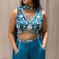 🦋Blue palazzo set with neck dupatta🦋