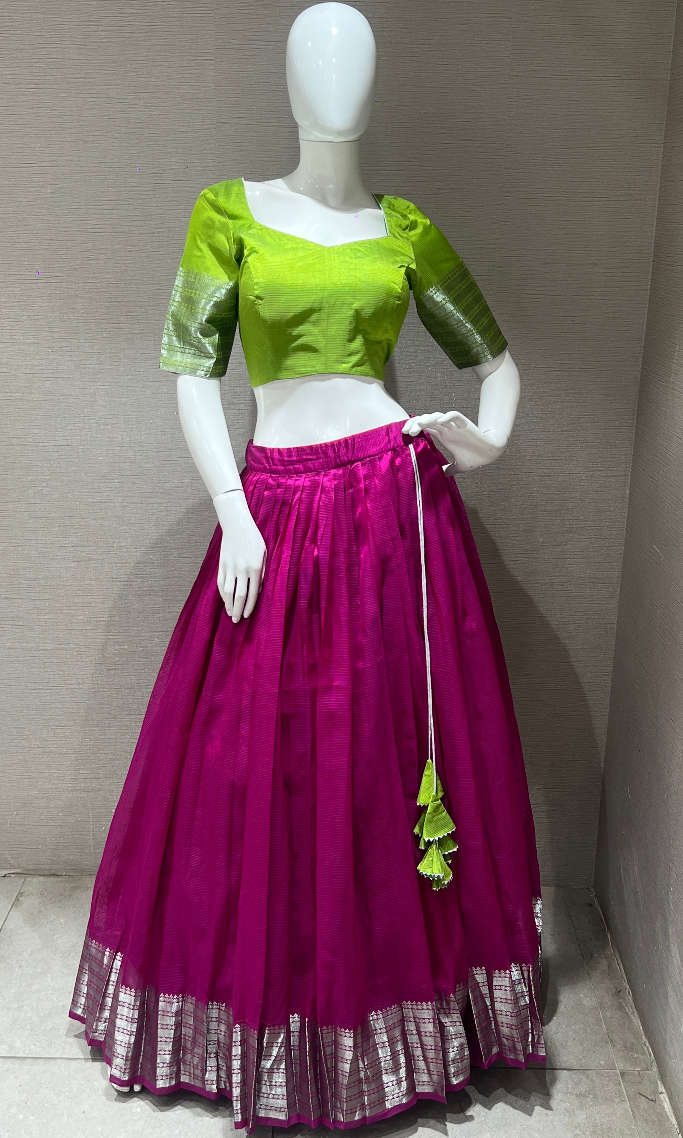 Wine Lehenga