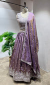 LIGHT PURPLE Lehenga with Zari Embroidery