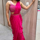 🌷Pink one minute saree 🌷