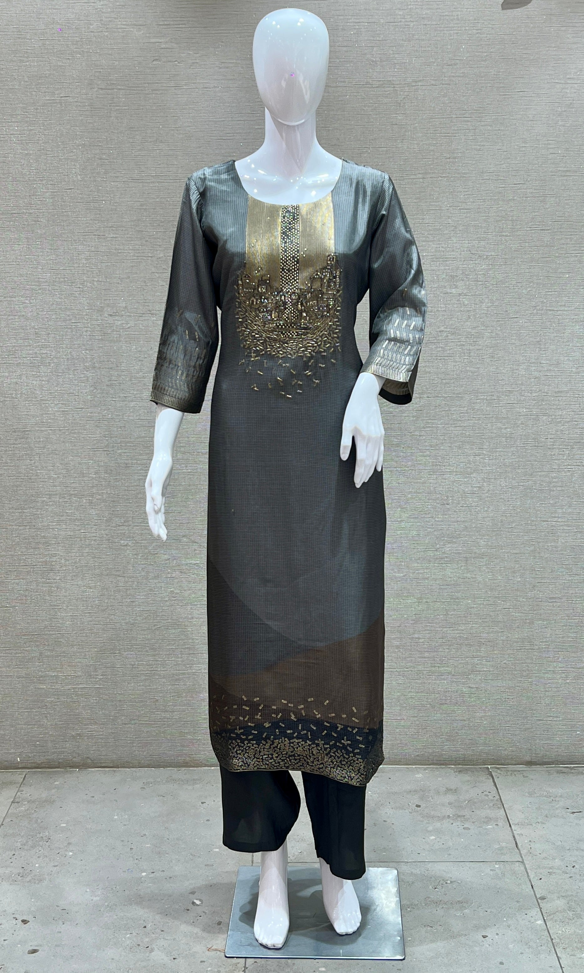 Grey kurta set