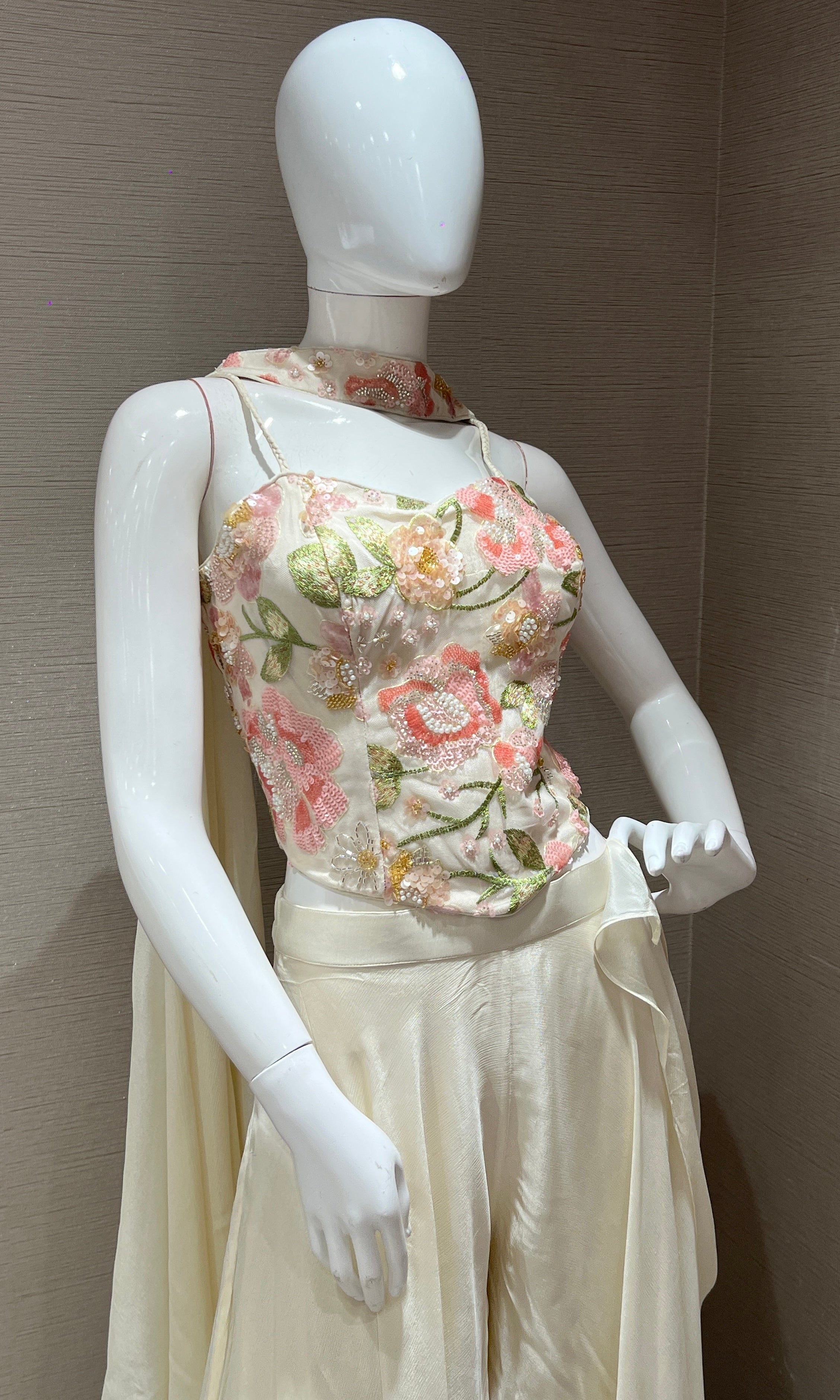 Cream palazzo