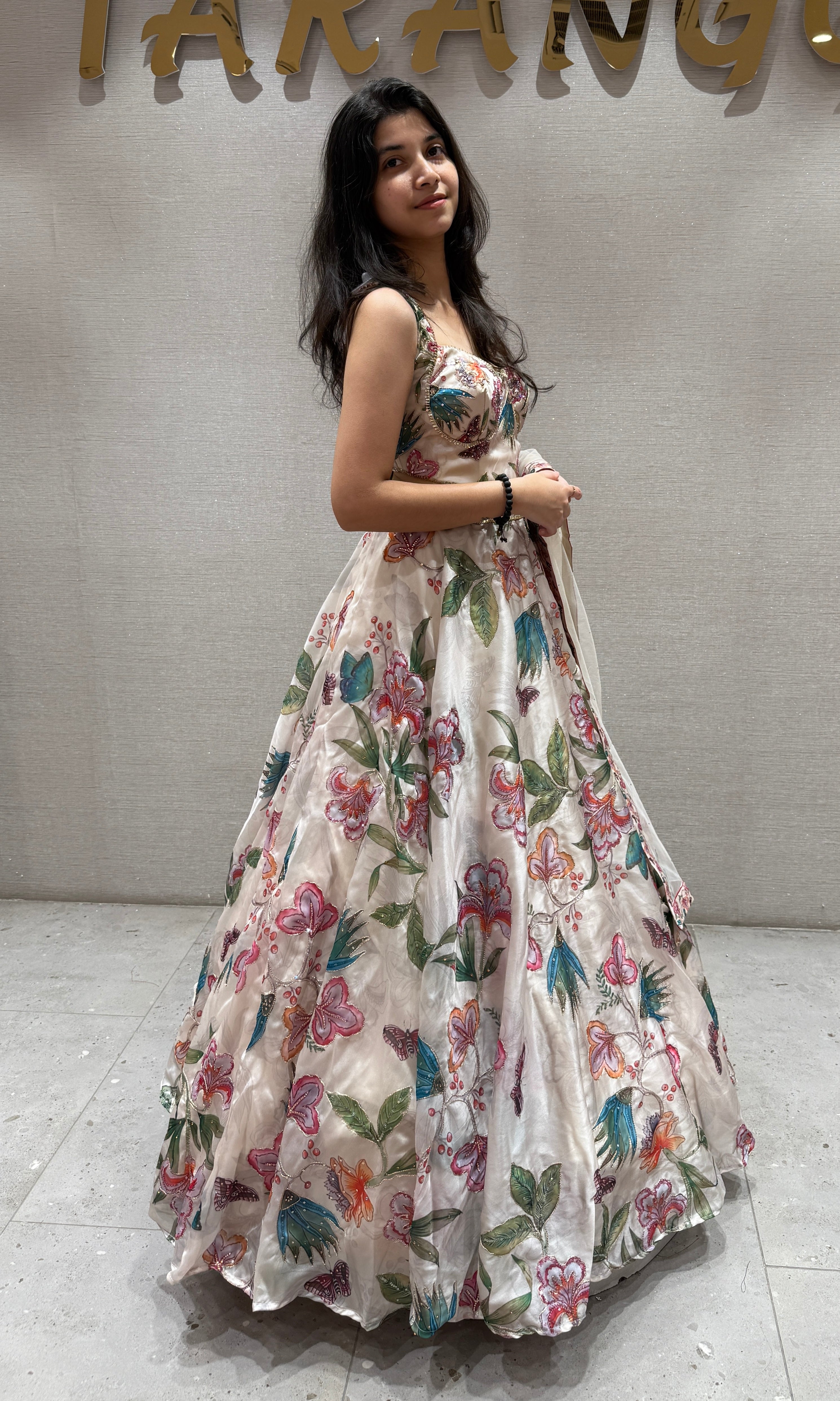 Fawn FloraL Ensemble LEHENGA
