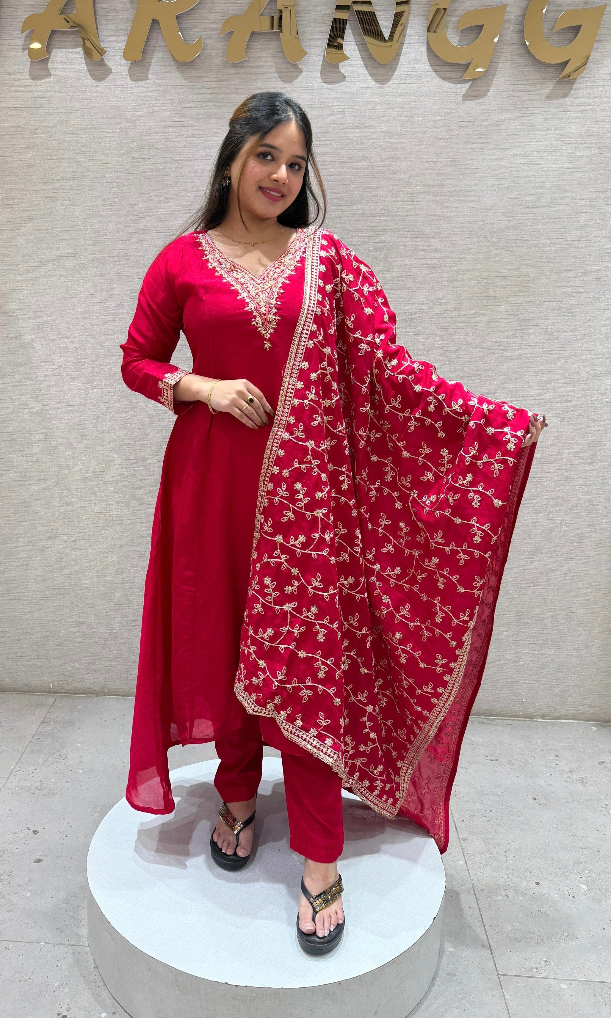 Pink Anarkali