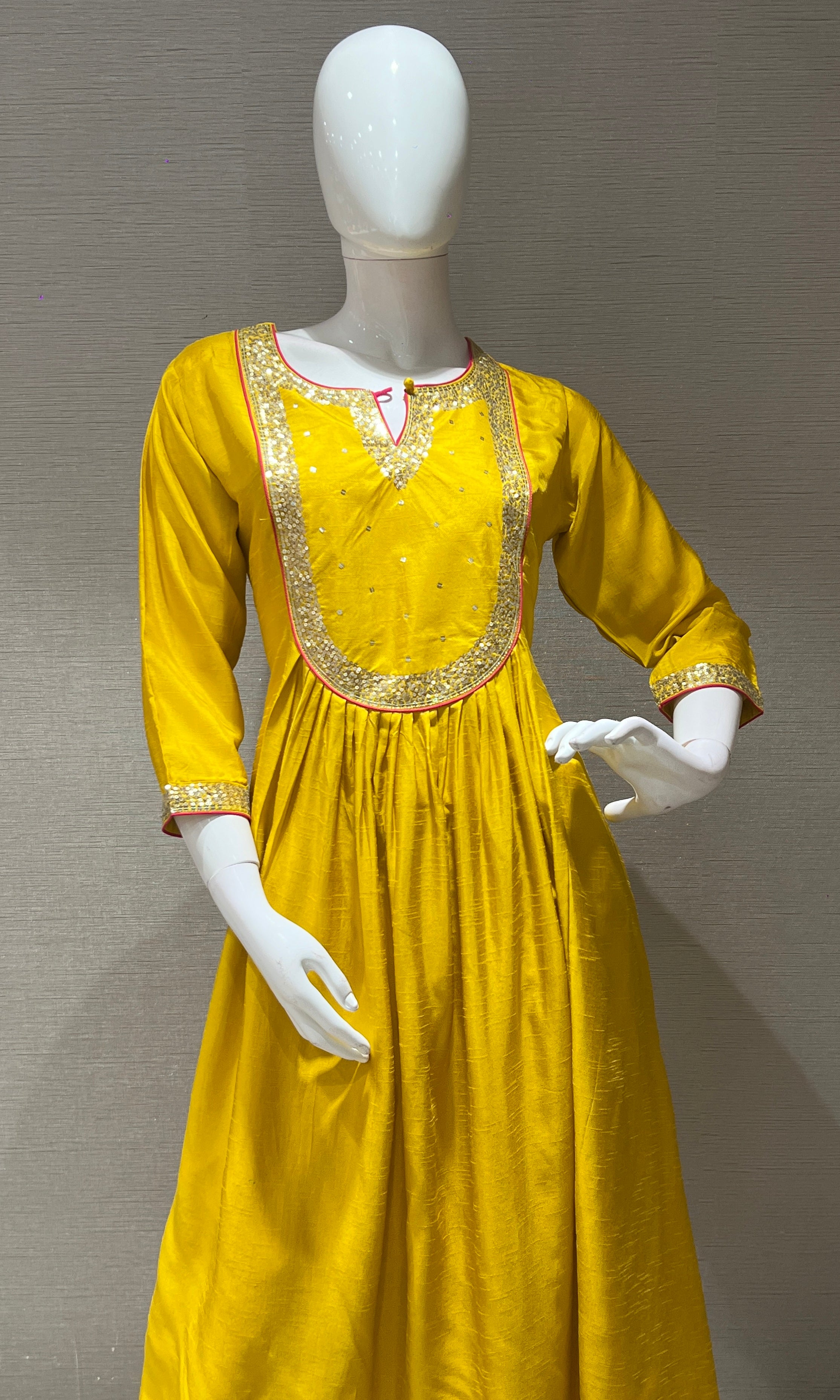 Mustard yellow kurta set