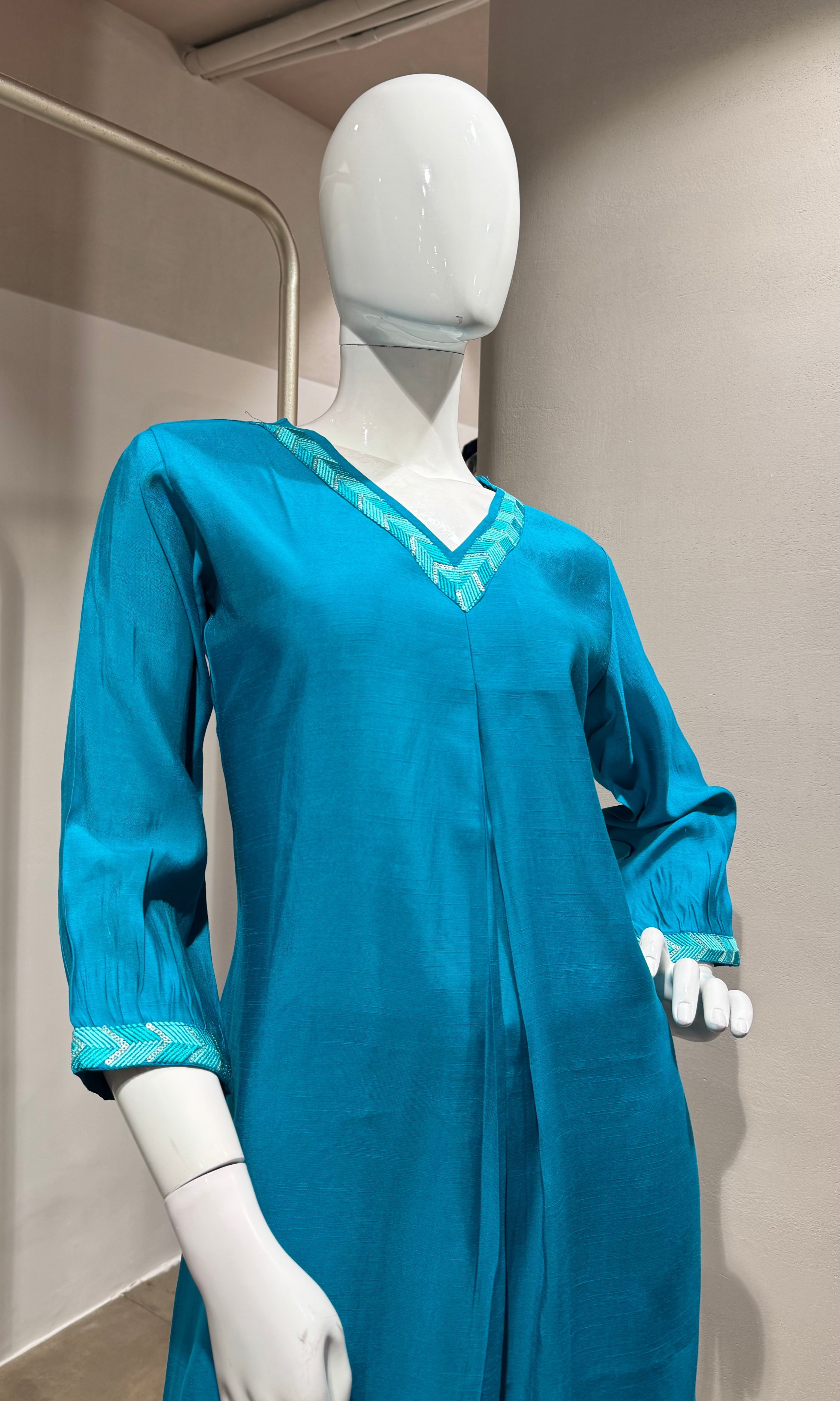 Rama Blue ETHNIC  Kurta Set