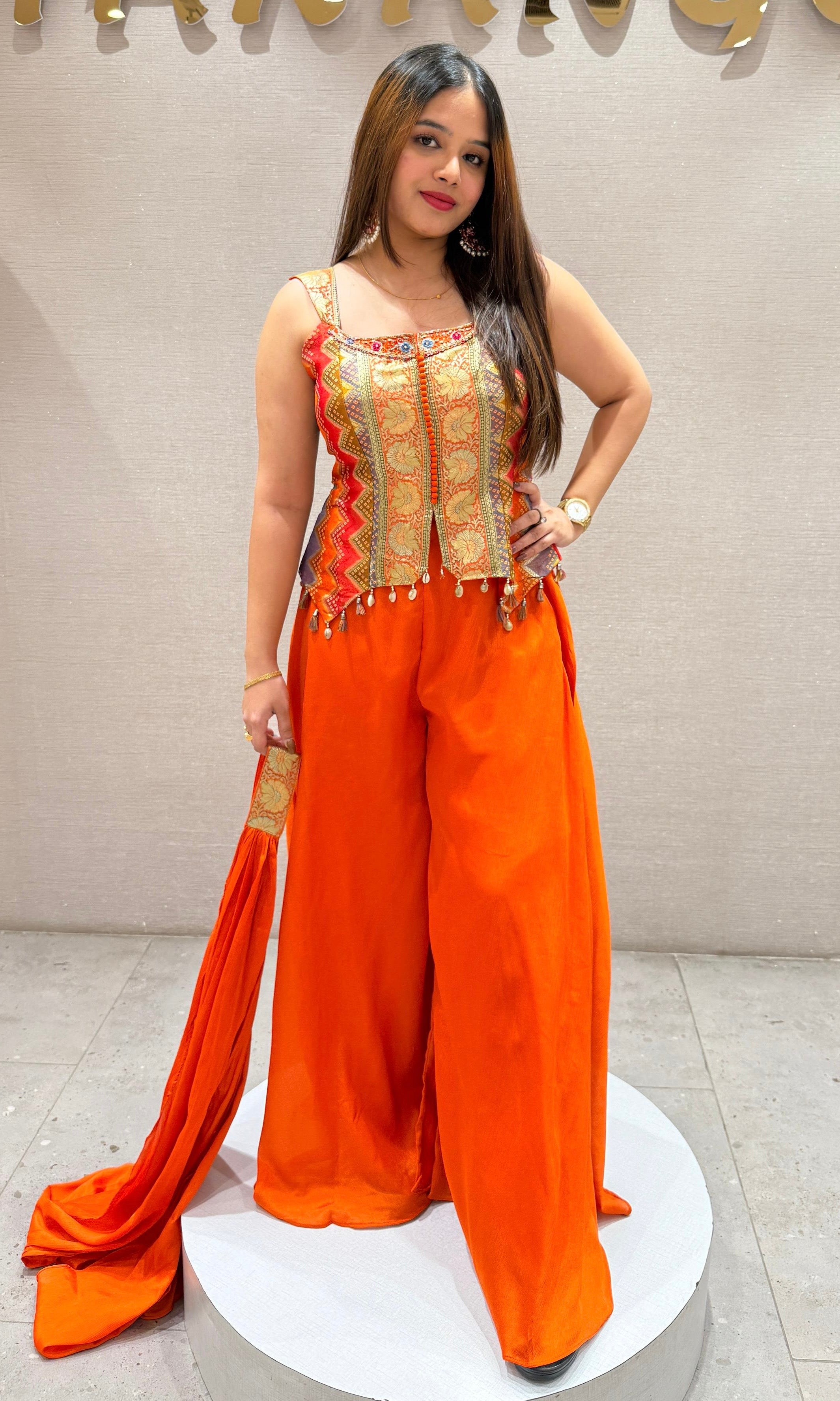 Orange palazzo