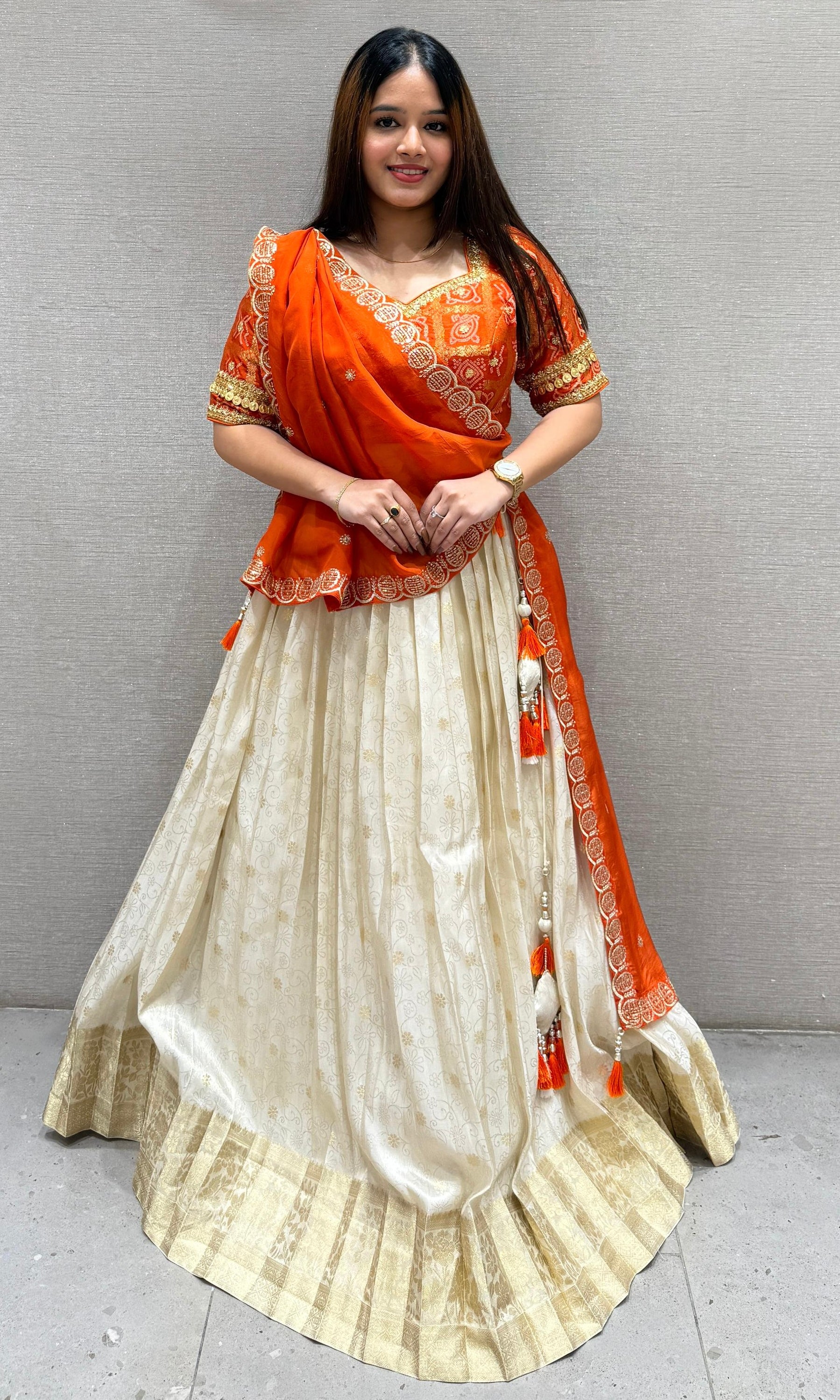 Orange Lehenga