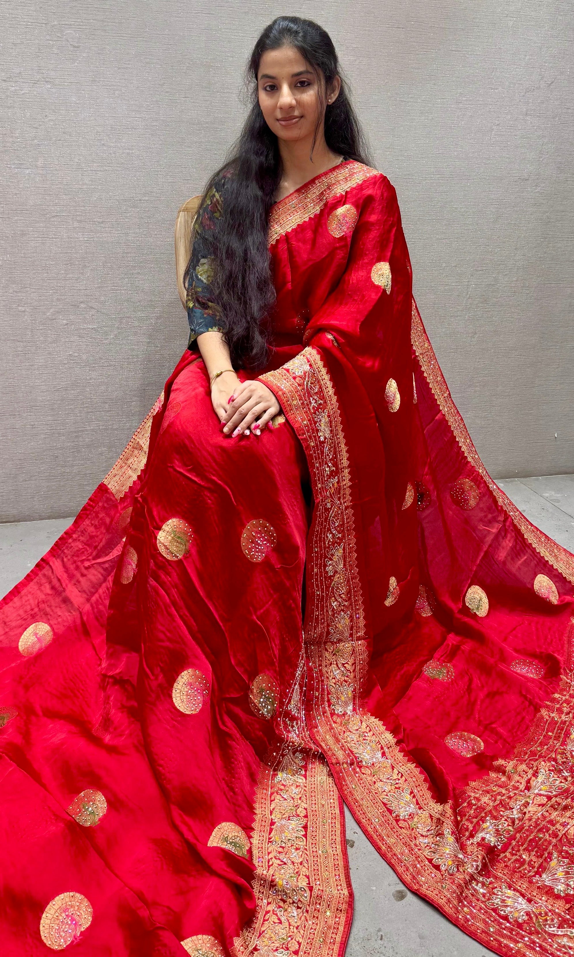 Red saree