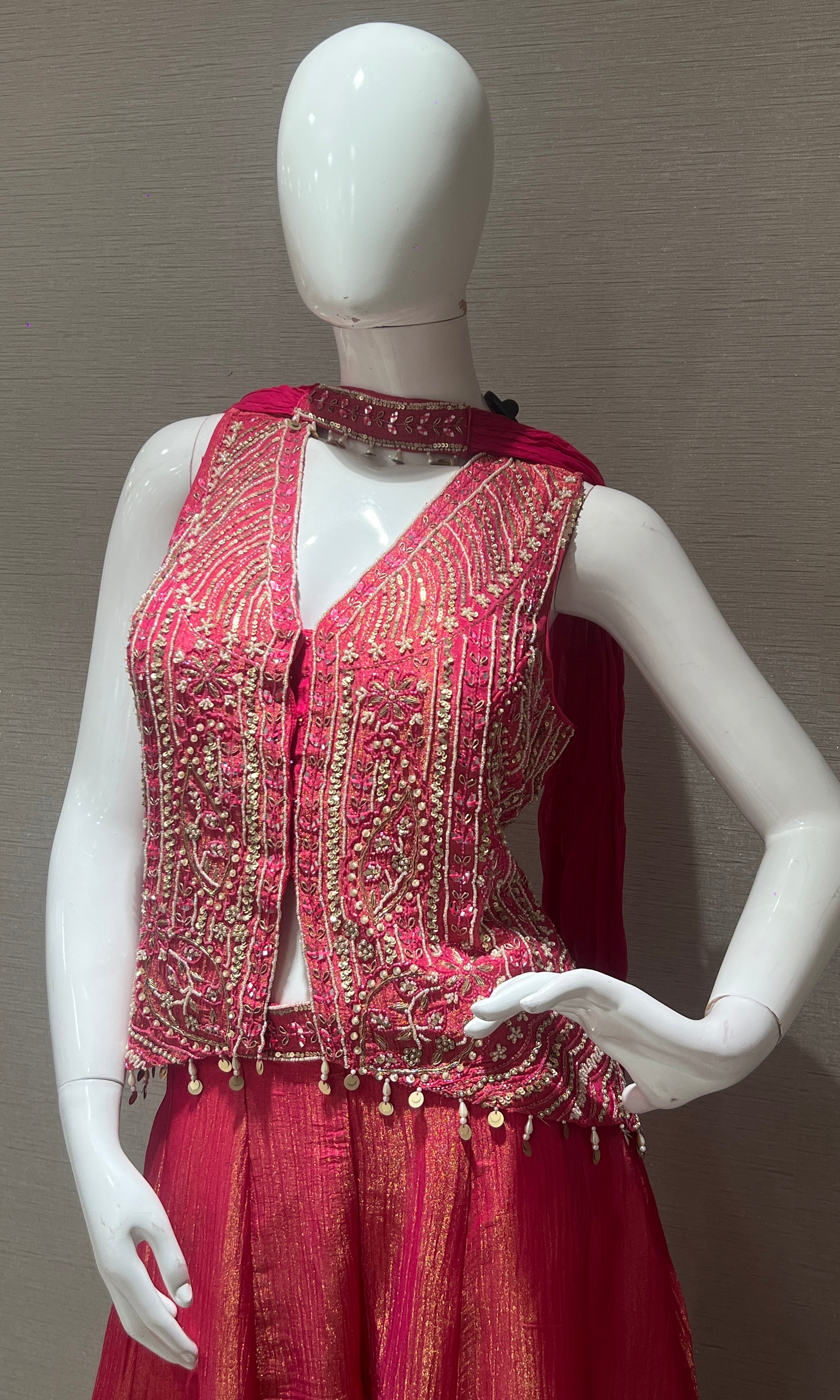 Pink palazzo set