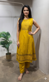 Mustard Yellow Ethnic Kurti with bottom