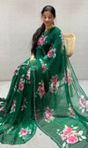 Green saree