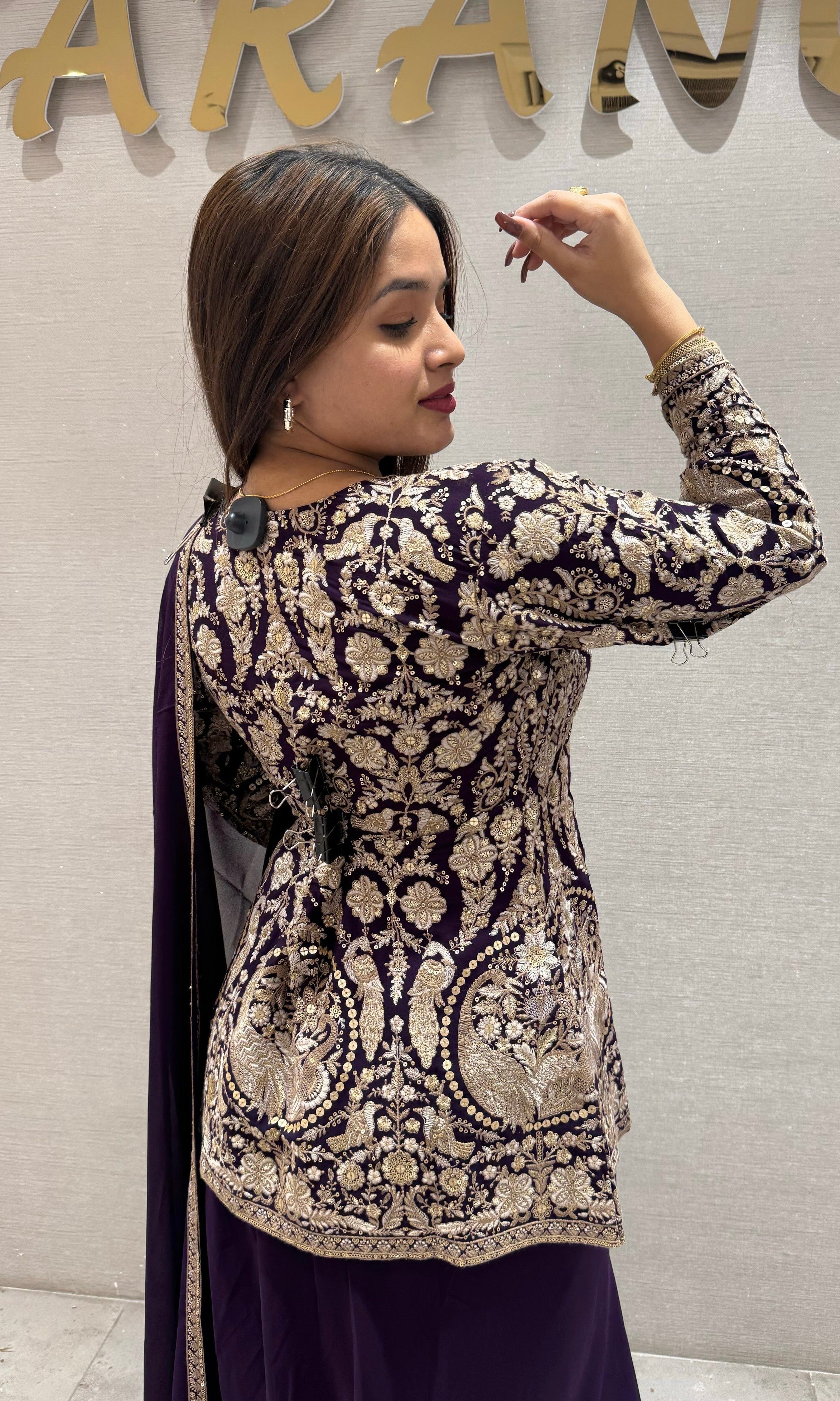 Purple palazzo set