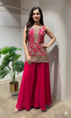 Rani Pink Embroidered SHARARA Set
