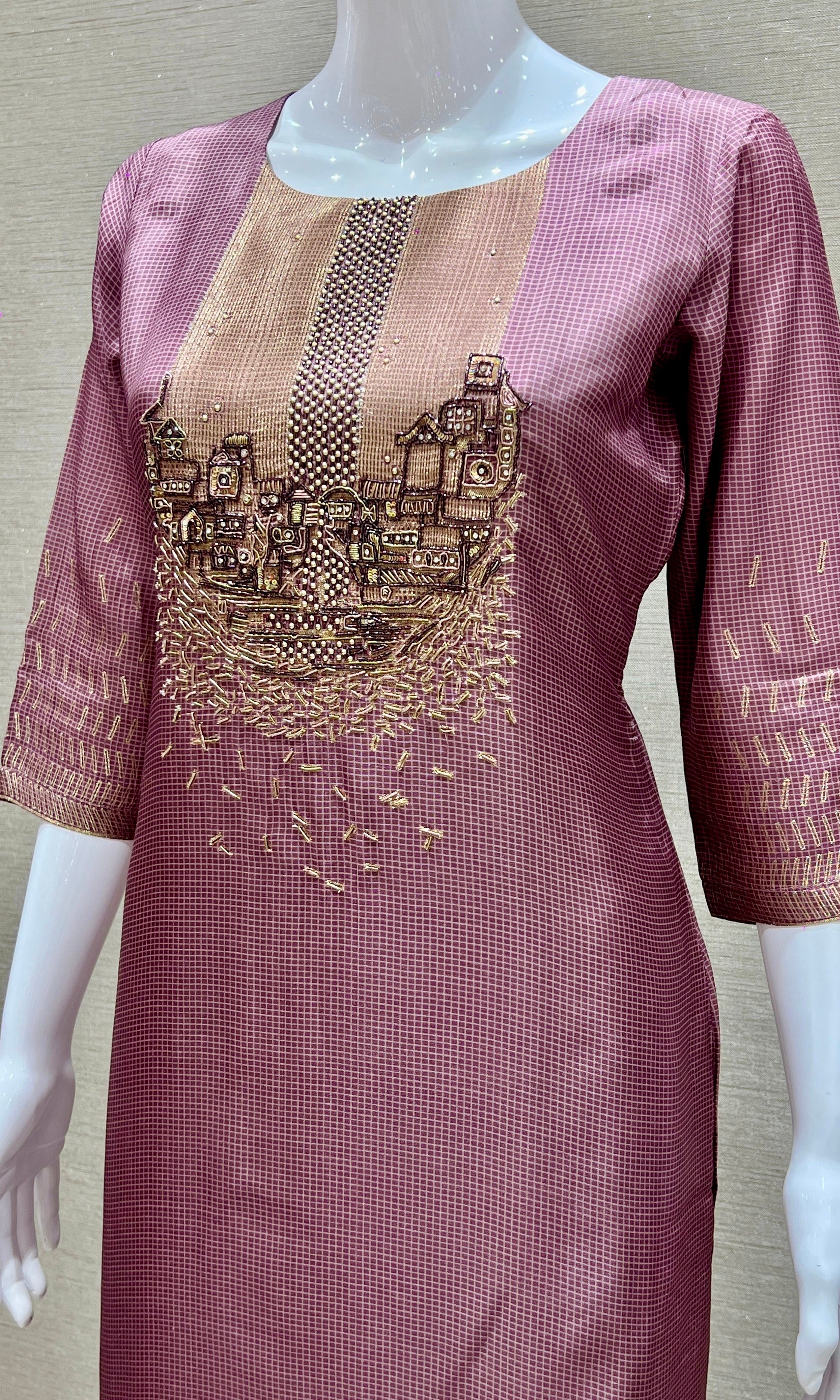 Vintage Mauve Kurta Set