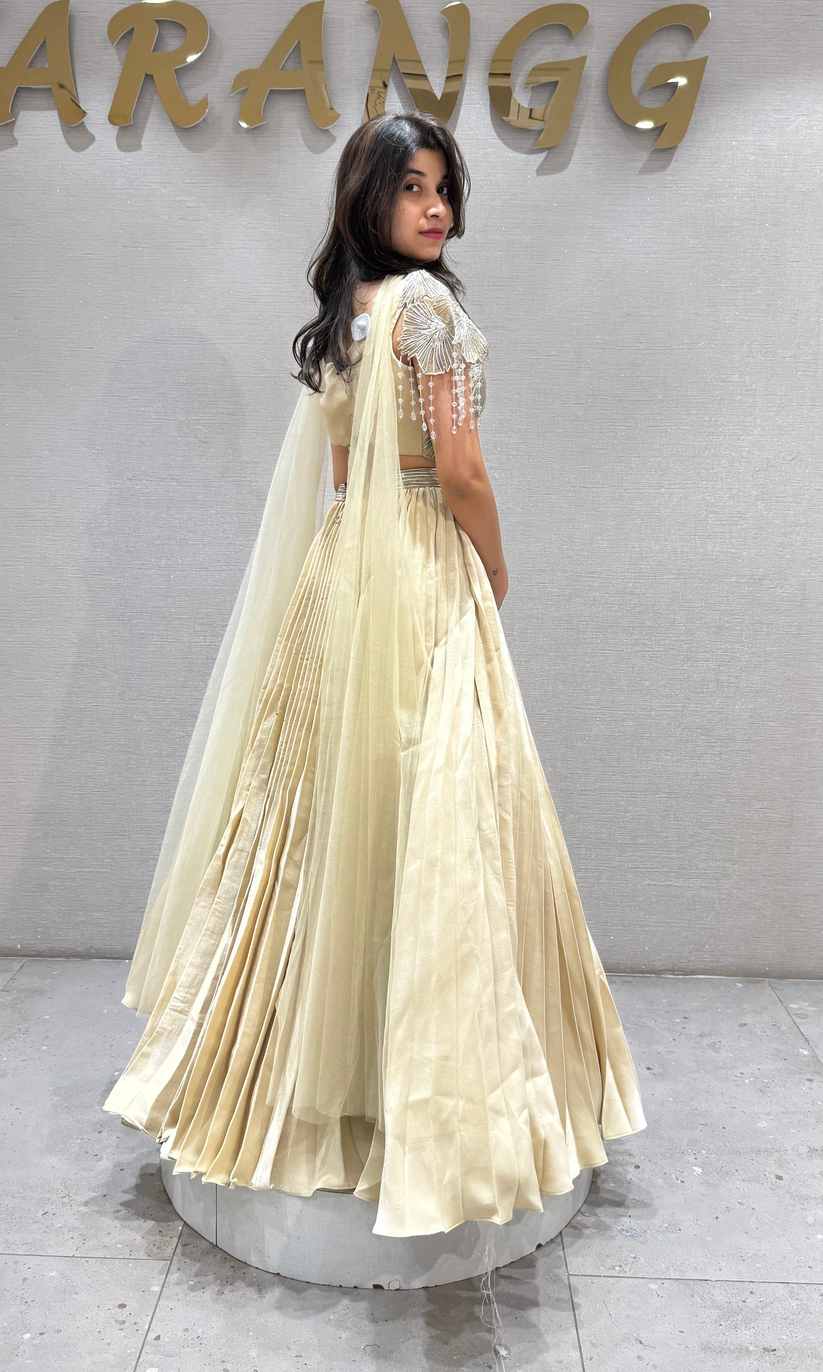 Beagh gold designer lehenga set