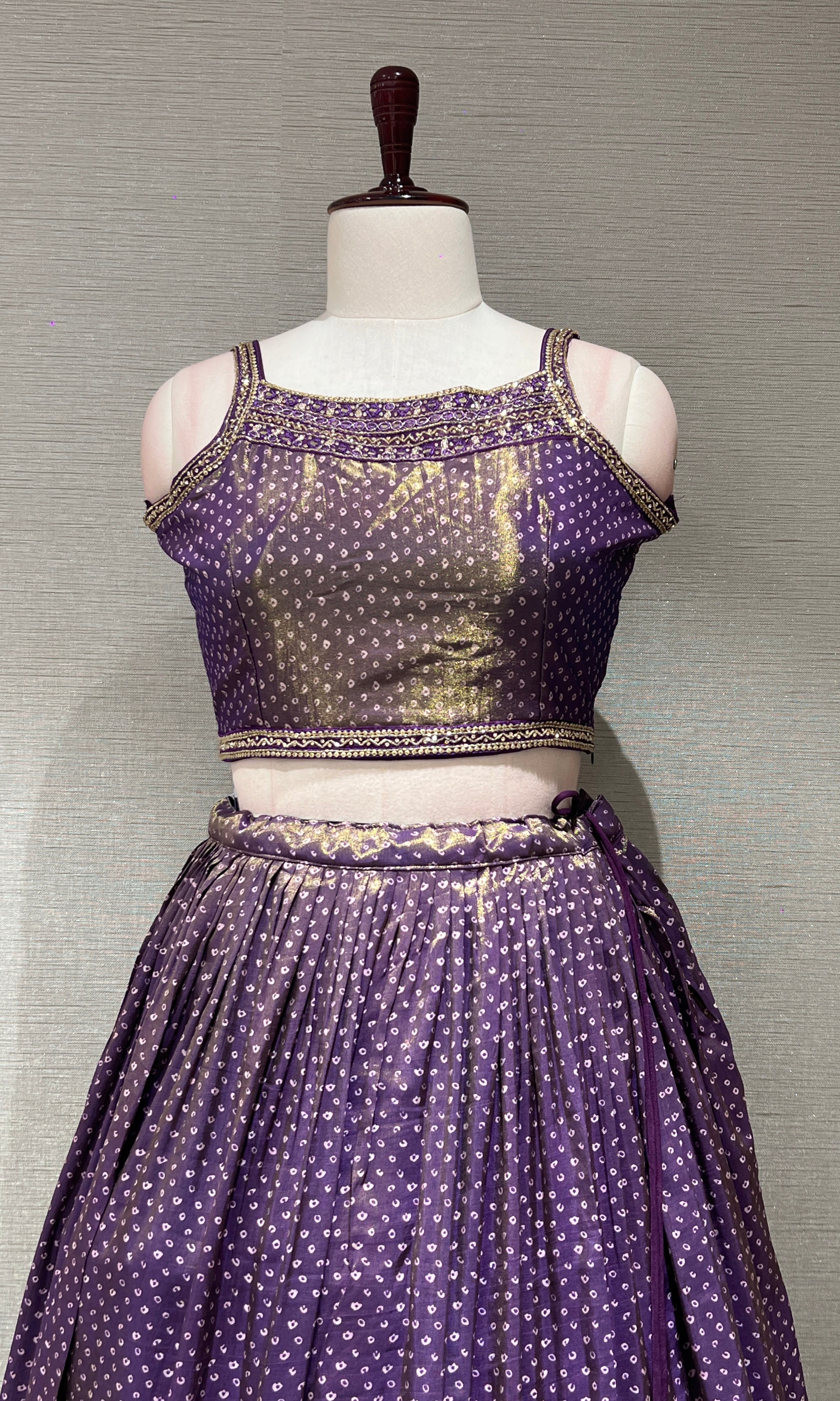 Purple EMBELLISHED Lehenga CHOLI