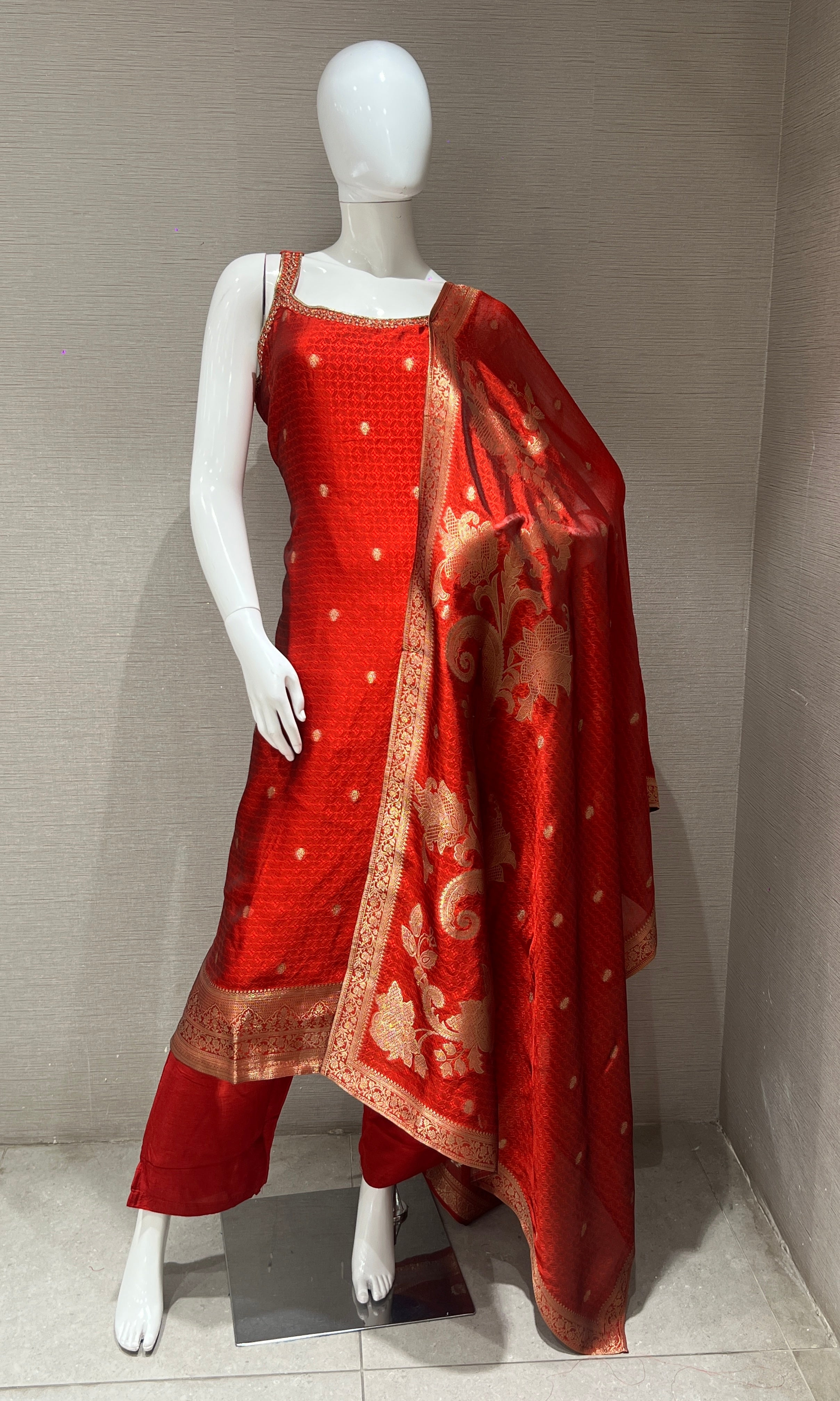 Maroon kurta set